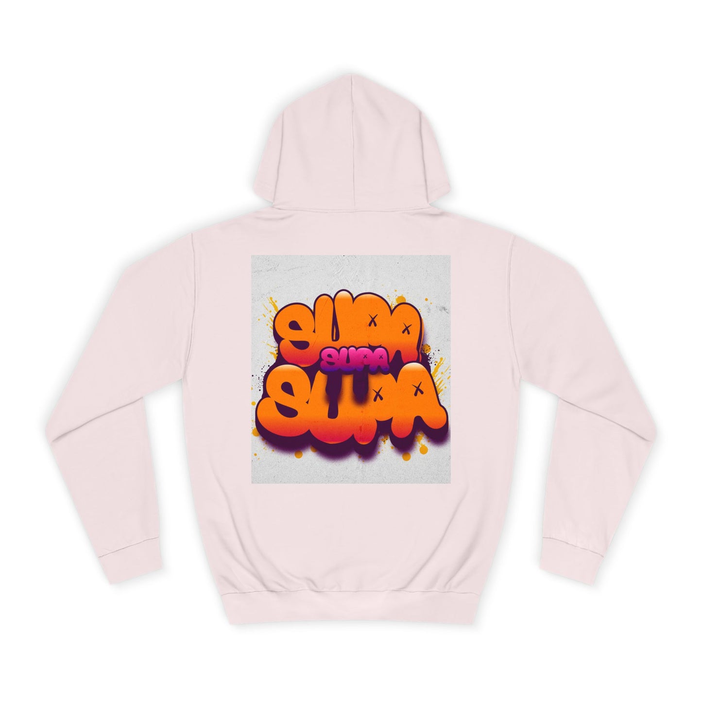 Vibrant Unisex Supa Supa Hoodie with Graffiti Design, Streetwear, Casual Wear, Gift, Fall Fashion, Trendy Spirit