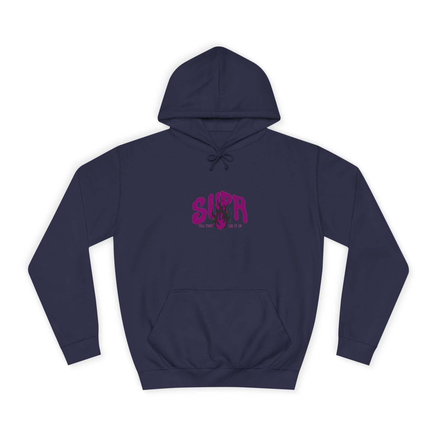 Trendy Unisex SUPA Hoodie with Unique Flame Design - Perfect for Any One, Casual Wear, Gifts, Streetwear, or Events