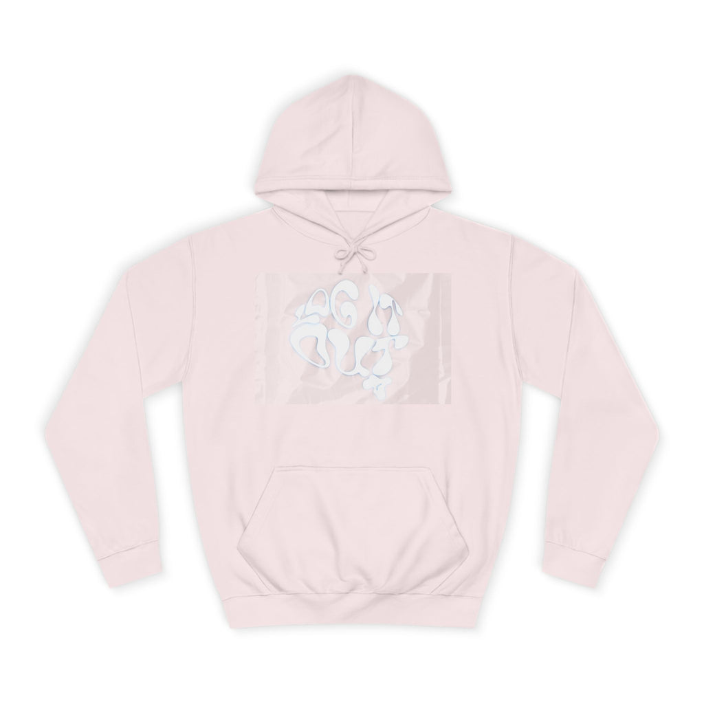 Cozy Unisex 'LOG IT OUT' Hoodie with Abstract Design, Sweatshirt, Graphic Hoodie, Casual Wear, Perfect Fit