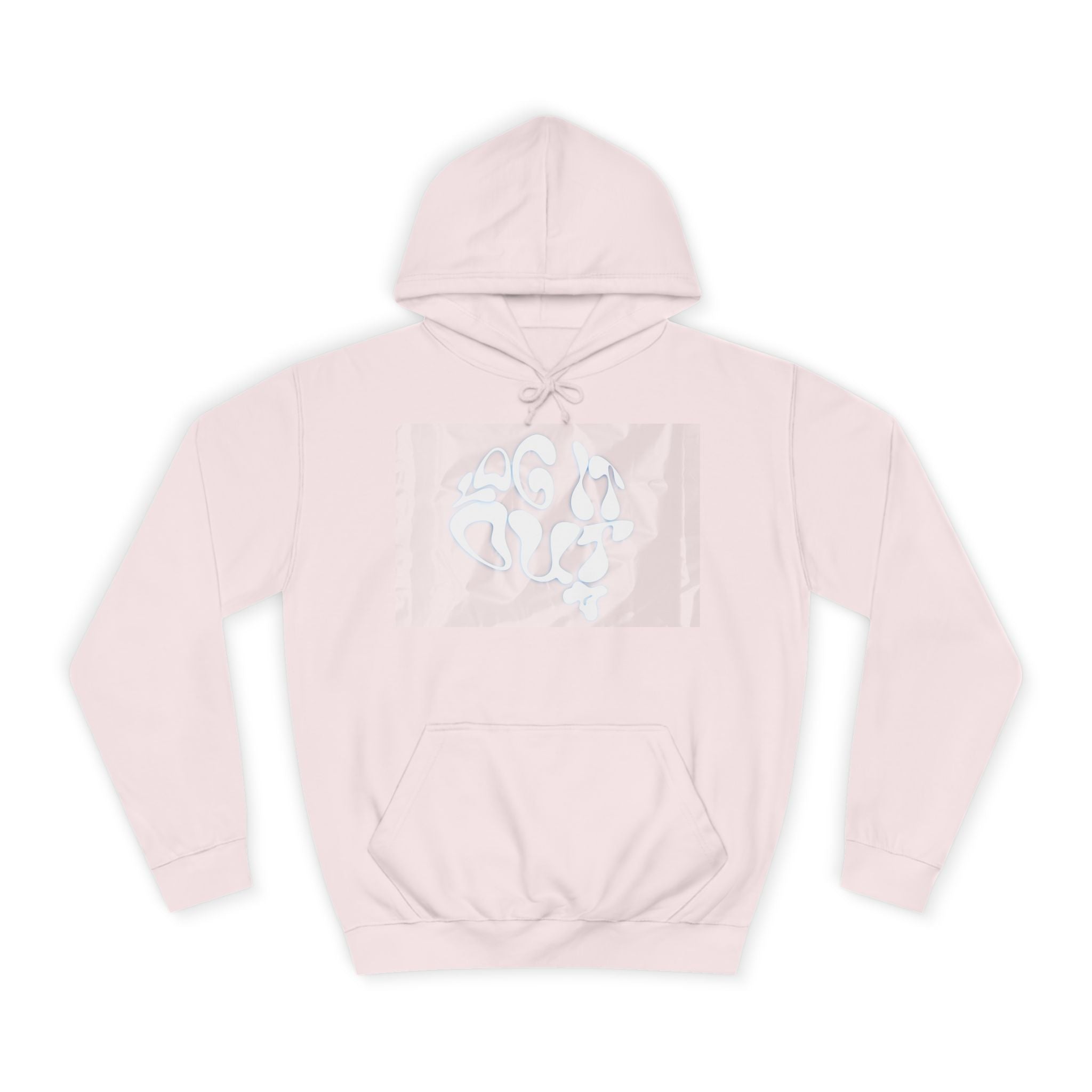 Cozy Unisex 'LOG IT OUT' Hoodie with Abstract Design, Sweatshirt, Graphic Hoodie, Casual Wear, Perfect Fit