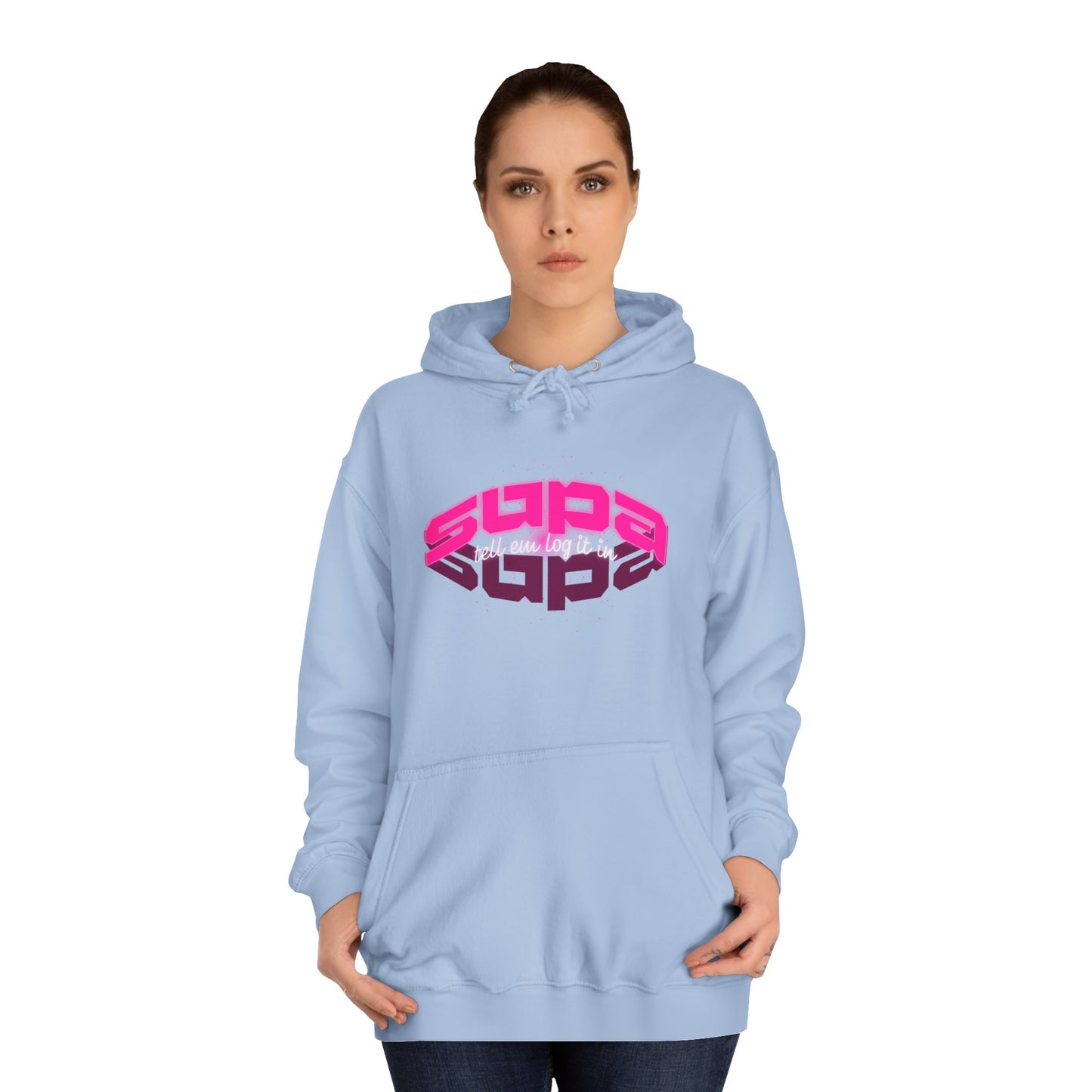 Stylish Trendy Hoodie with 'Supa' Design, Unisex Casual wear for Everyone, Perfect for Everyday Life, Gift, Bright hoodie