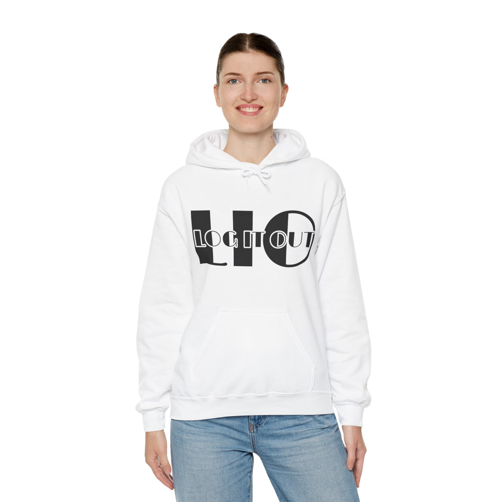 Log it out Unisex Heavy Blend™ Hooded Sweatshirt