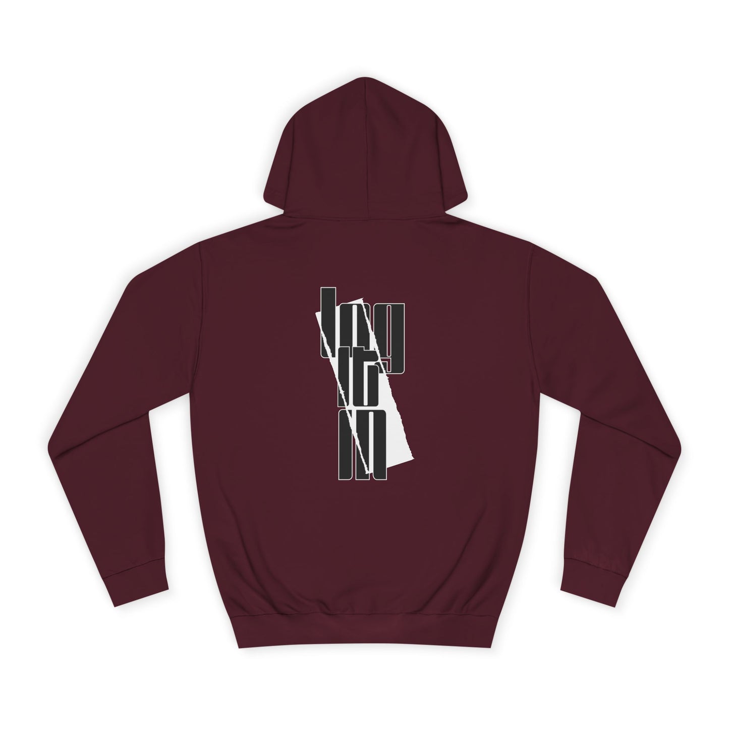 Unisex Log it in Hoodie with Contemporary Typography, Printed Sweatshirt, Ideal for Every day Life, Cozy Gift