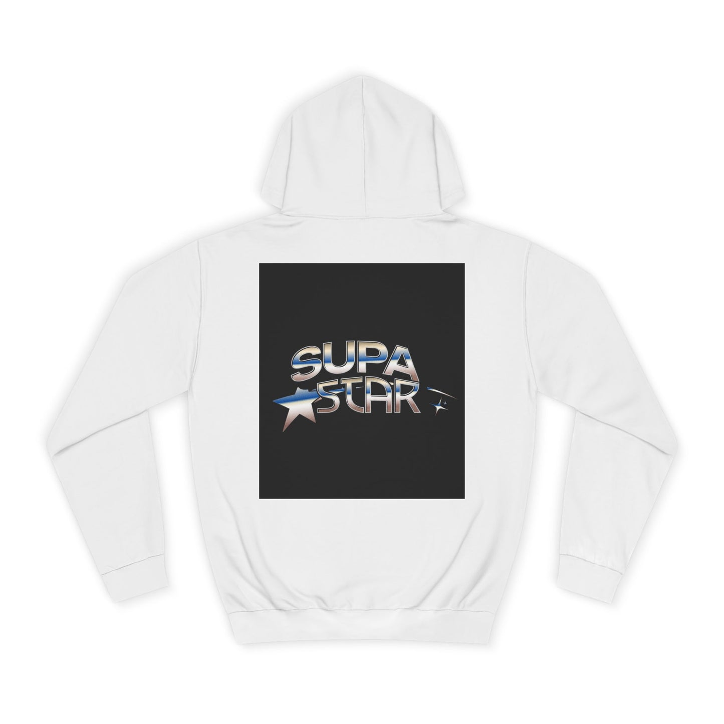 Supa Star Unisex Hoodie | Trendy Custom Apparel, Casual Wear, Star Graphic Hoodie, Adjustable Hooded Sweatshirt, Gift