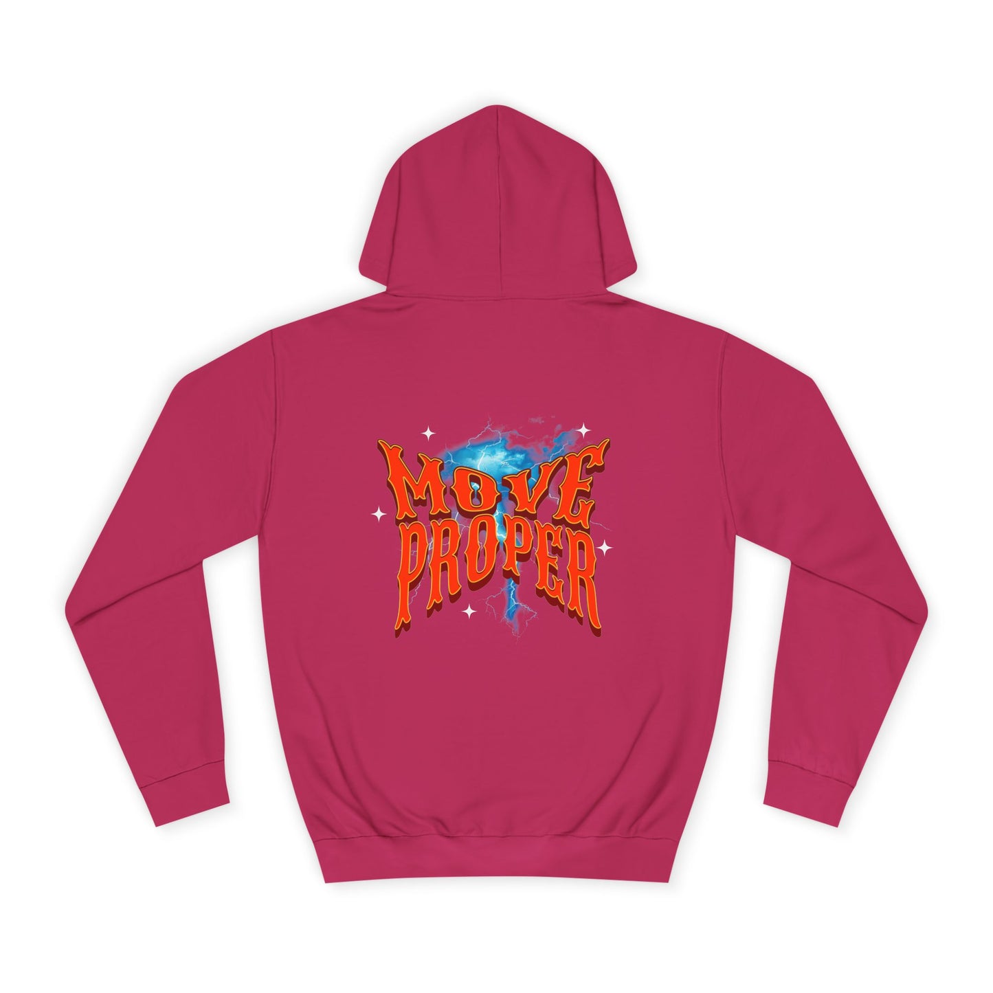 Unisex Hoodie - Move Proper Graphic, Trendy Casual Wear