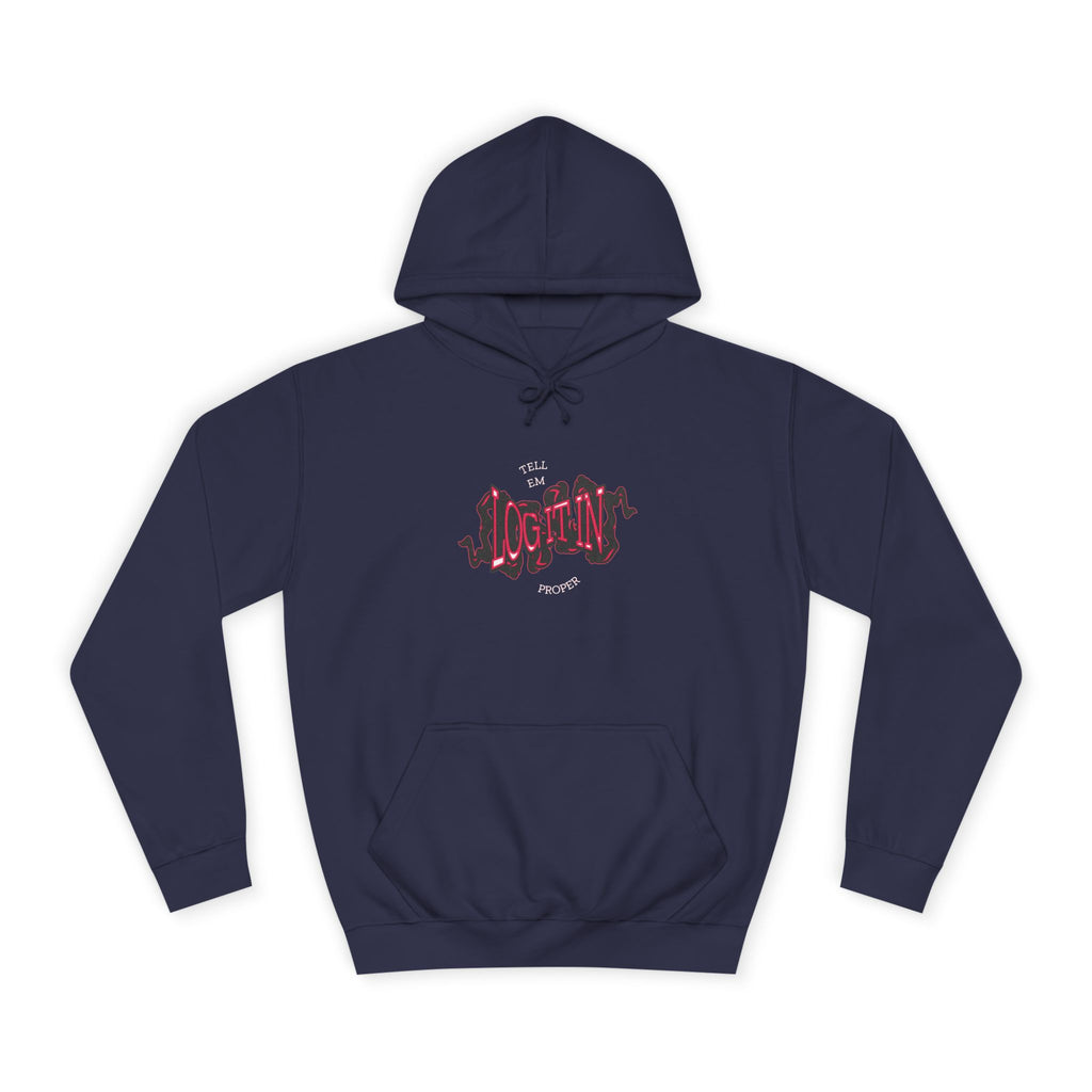 'Log it in'Hoodie for Unisex, Casual Wear, Trendy Apparel, Perfect for Everyday wear, Comfortable Fit