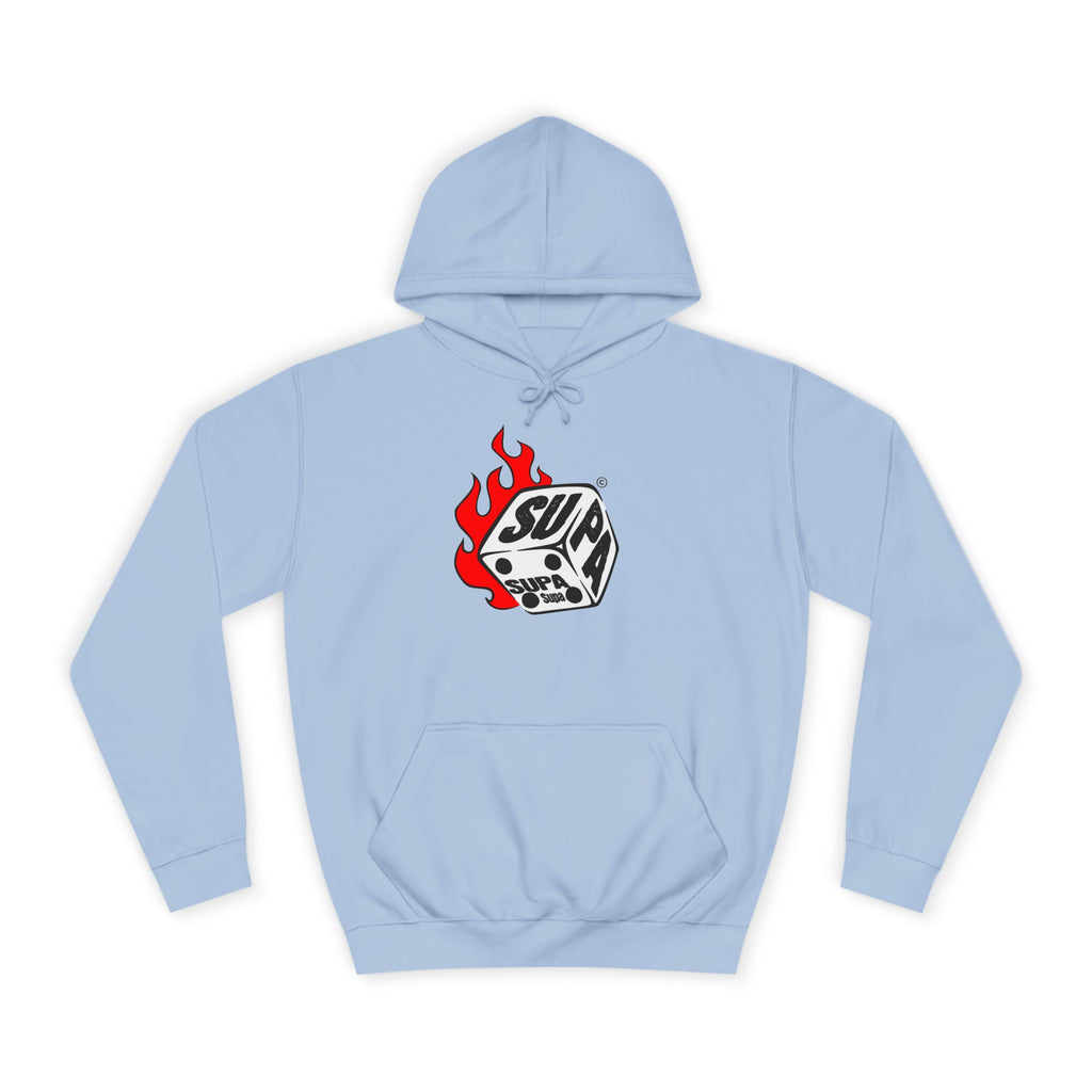 Cool Fire Graphic Unisex SUPA Hoodie, Apparel, Streetwear, Casual Wear, Unique Hooded Sweatshirt