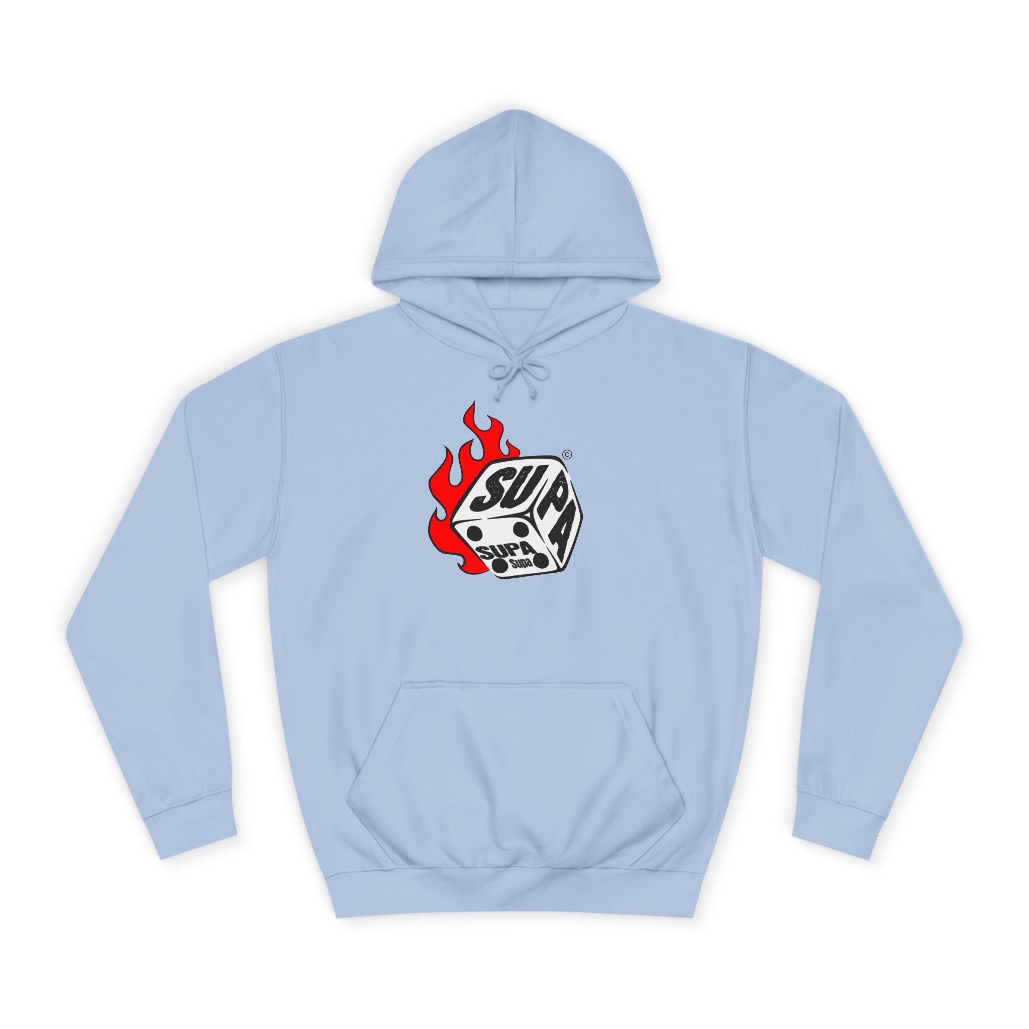 Cool Fire Graphic Unisex SUPA Hoodie, Apparel, Streetwear, Casual Wear, Unique Hooded Sweatshirt
