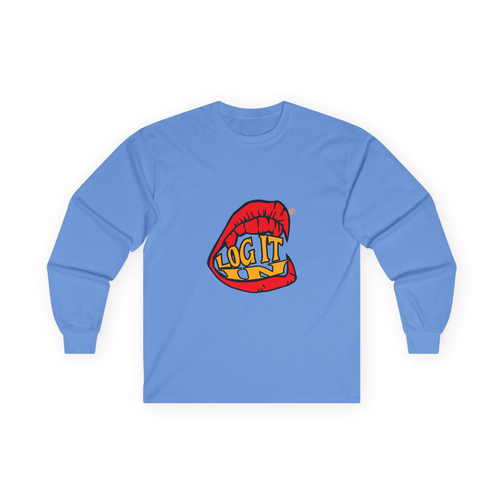 "Log It in" Graphic Long Sleeve Tee