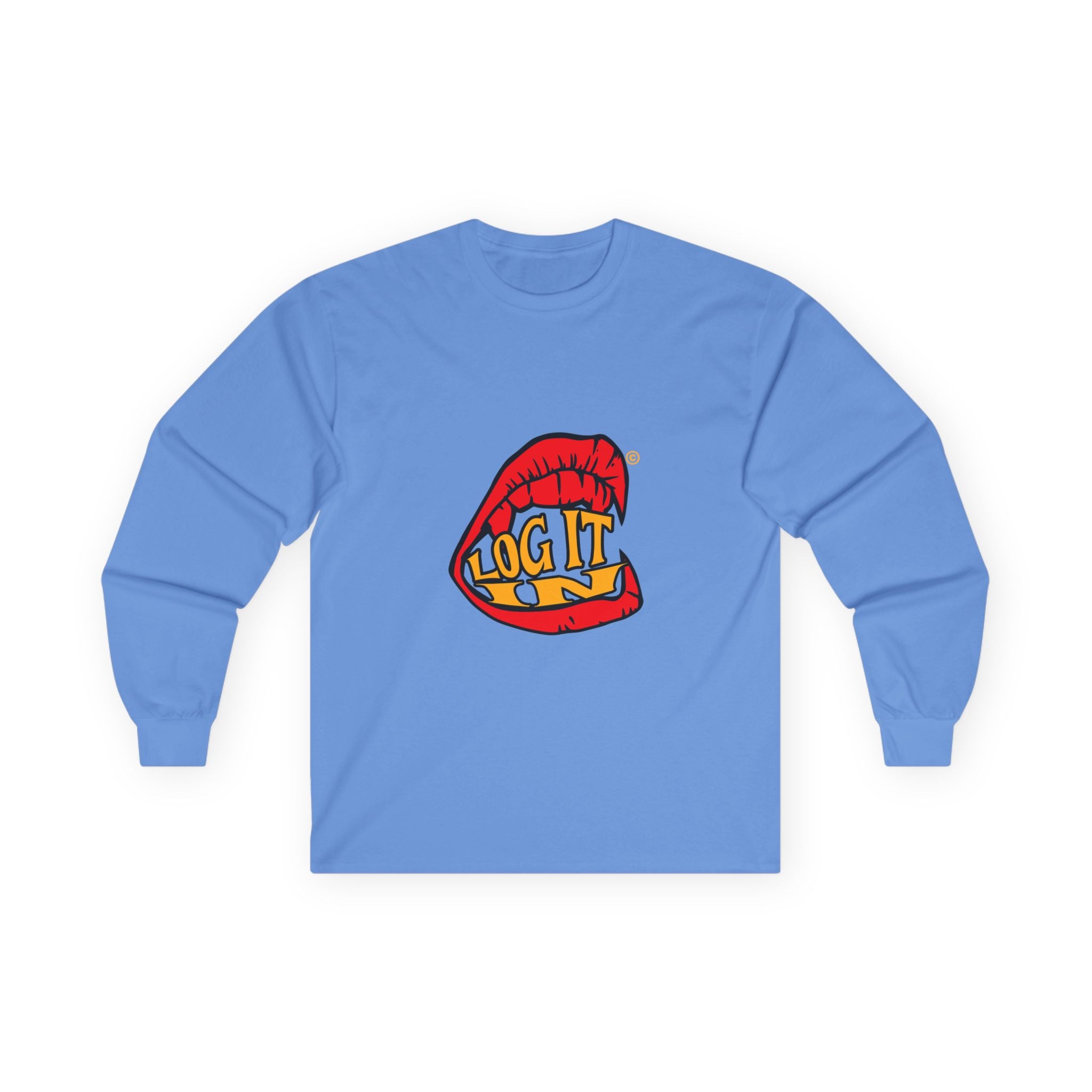 "Log It in" Graphic Long Sleeve Tee