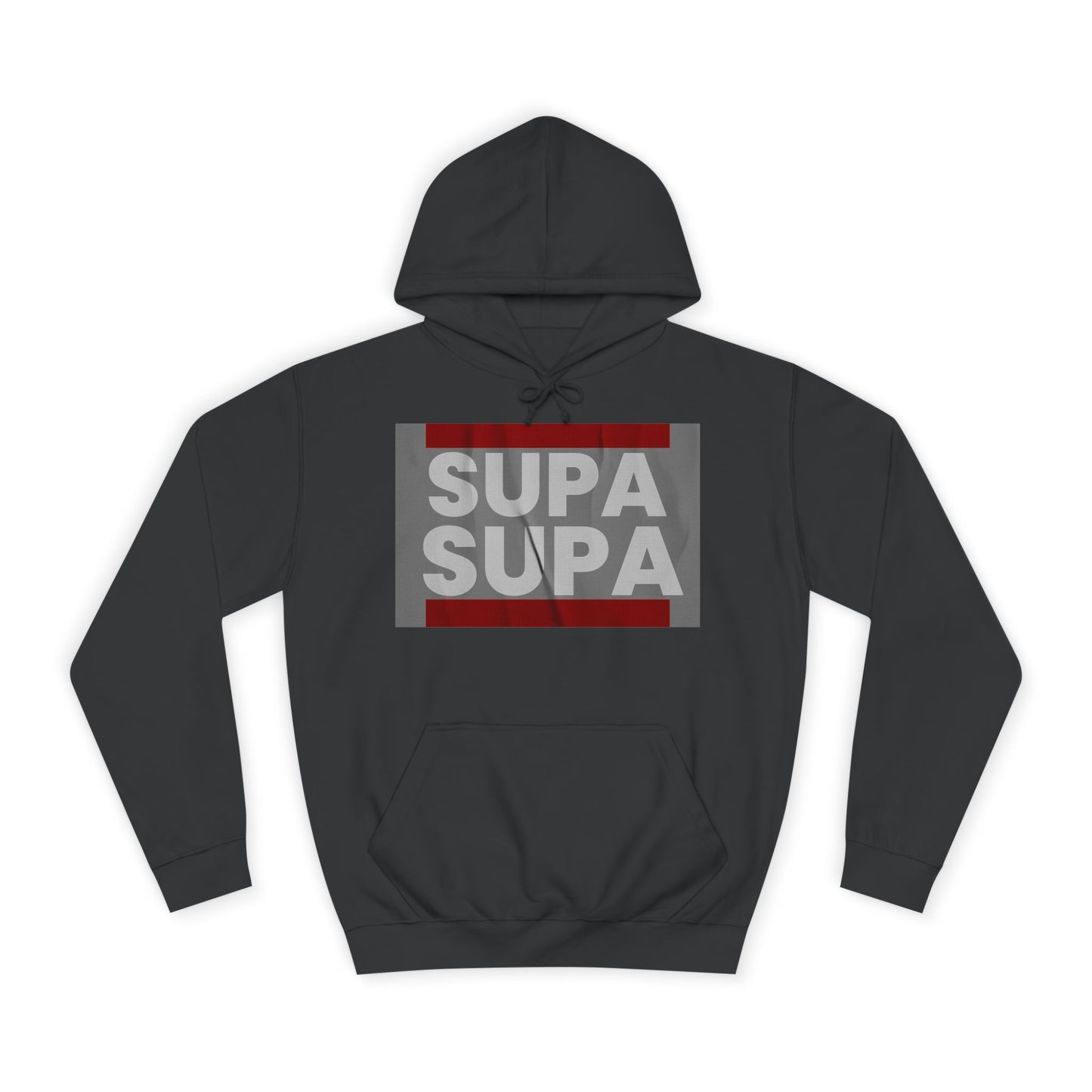 Unisex Hoodie with 'SUPA SUPA' Design, Cool Casual Wear, Perfect, Gifts for Graduates, Cozy Layering