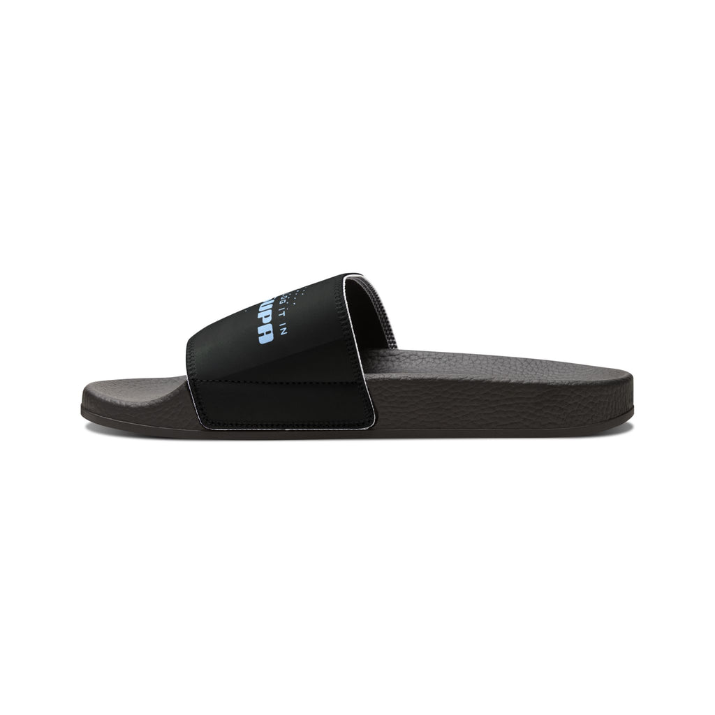 Men's Removable-Strap Slides — Casual "tell em Log it in" Sandals