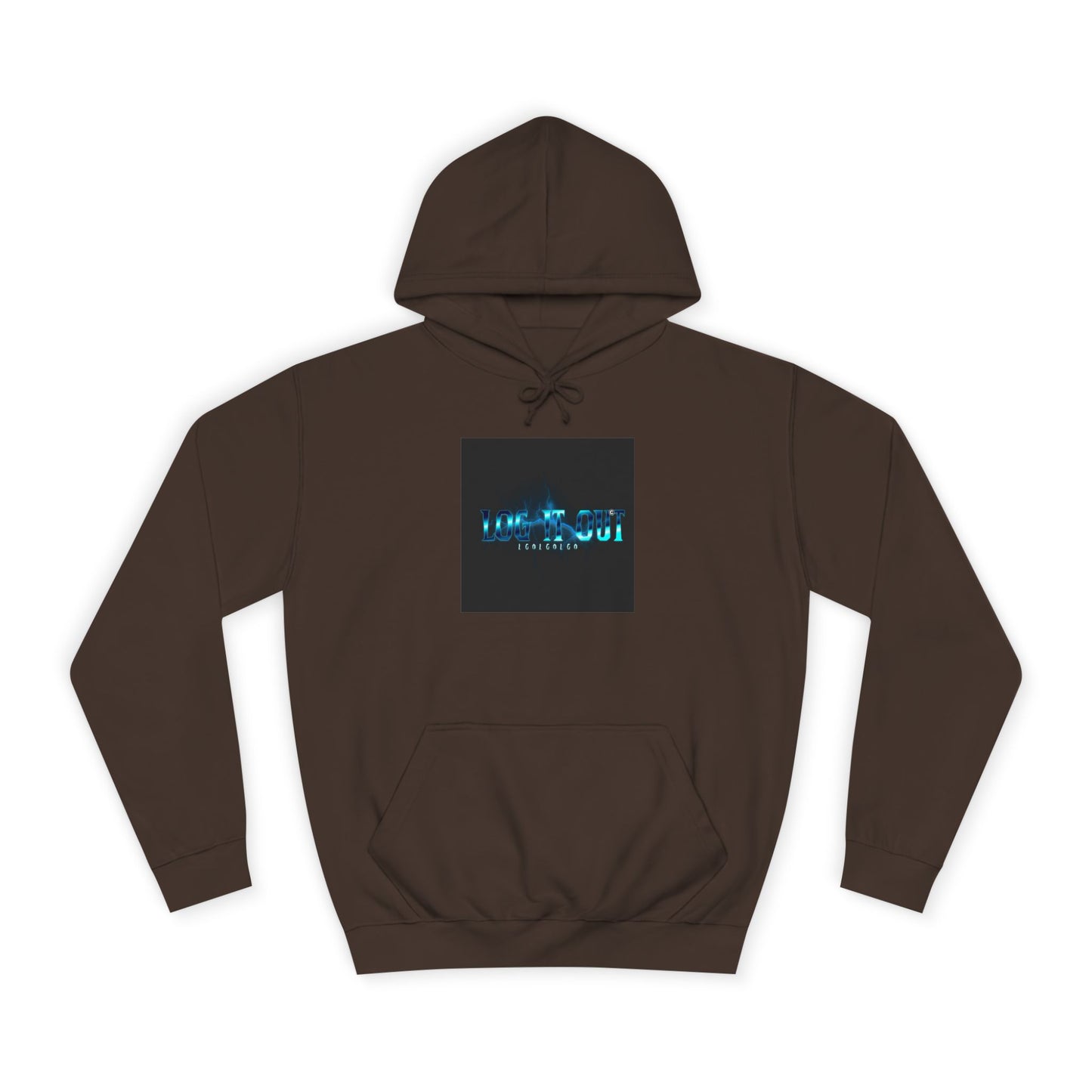 Unisex Log it out Hoodie with Digital Glow Design - Perfect for Gifts, Casual Wear,Events, Graphic Sweatshirt