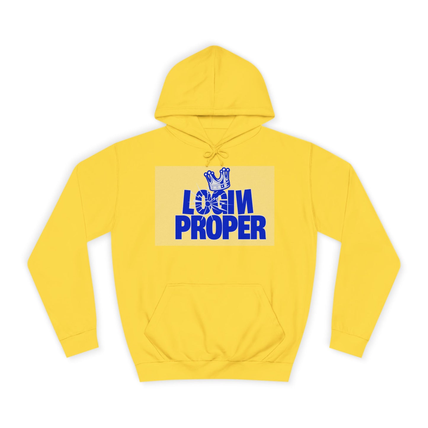 Unisex Hoodie - 'Login Proper' Trendy Spirit Wear, Casual Streetwear, Gift, Cozy Lounge Sweatshirt