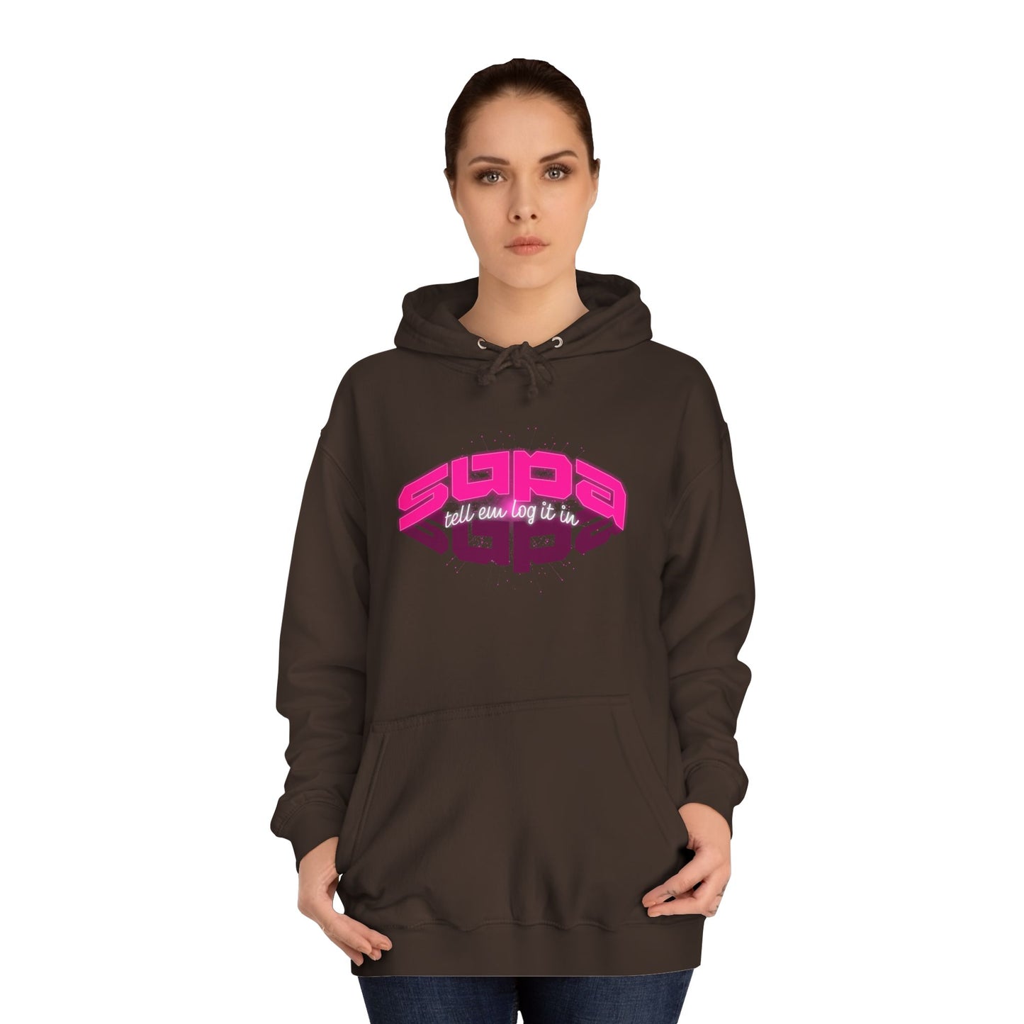 Stylish Trendy Hoodie with 'Supa' Design, Unisex Casual wear for Everyone, Perfect for Everyday Life, Gift, Bright hoodie