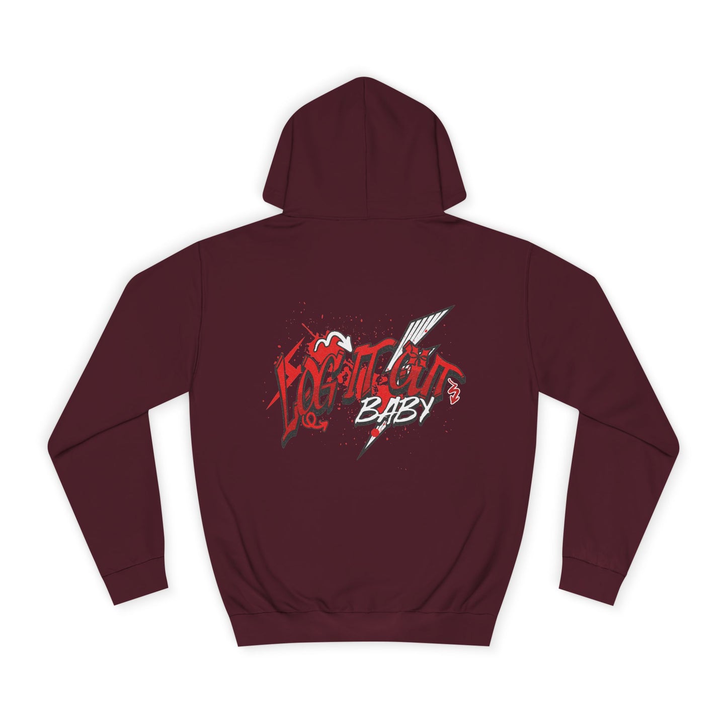 Trendy Log it out Hoodie, Graphic Sweatshirt, Unisex Casual Wear, Stylish Streetwear, Great for Gift Giving