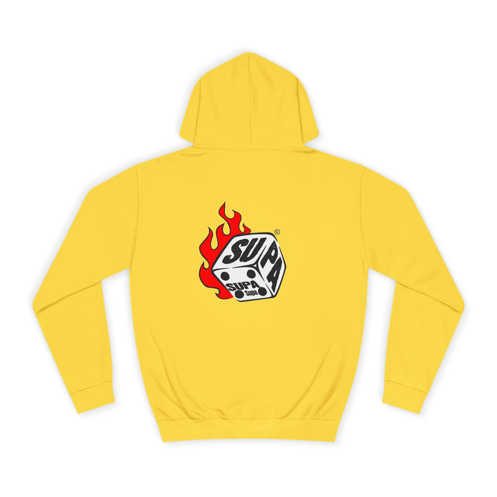 Cool Fire Graphic Unisex SUPA Hoodie, Apparel, Streetwear, Casual Wear, Unique Hooded Sweatshirt