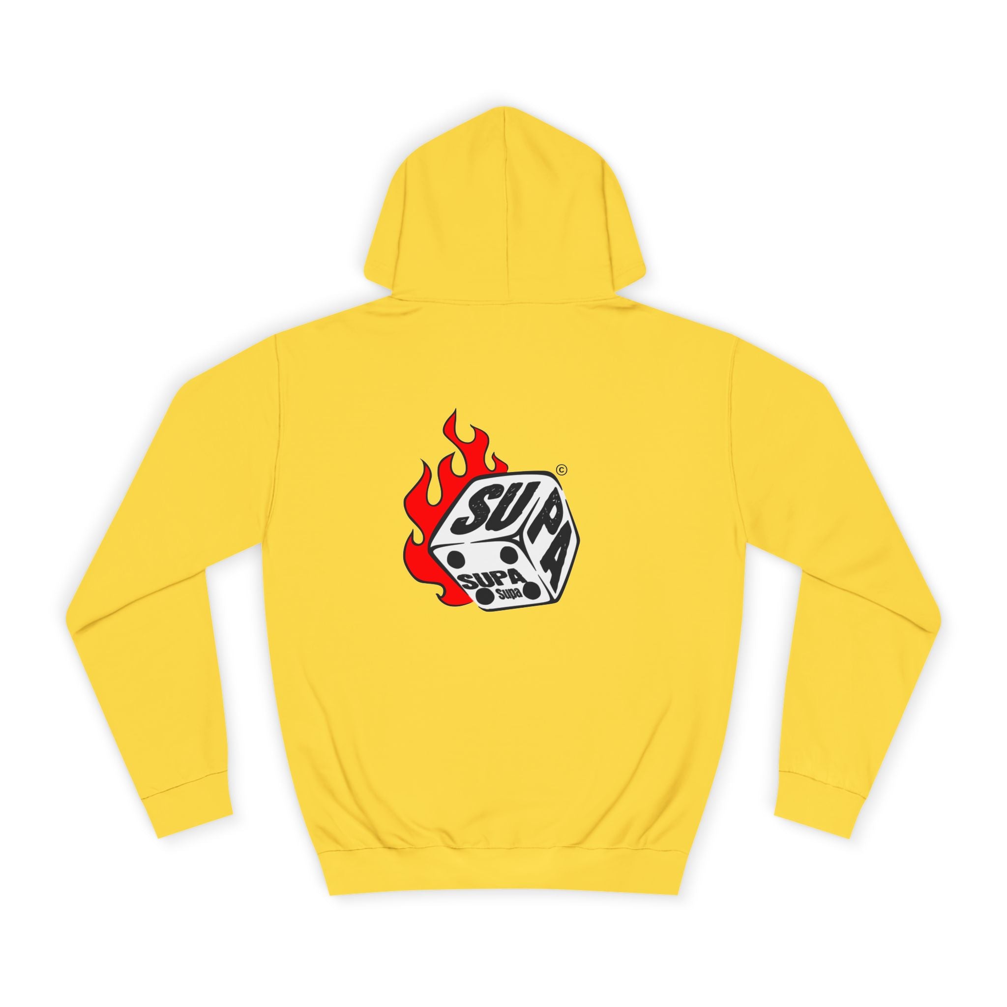 Cool Fire Graphic Unisex SUPA Hoodie, Apparel, Streetwear, Casual Wear, Unique Hooded Sweatshirt