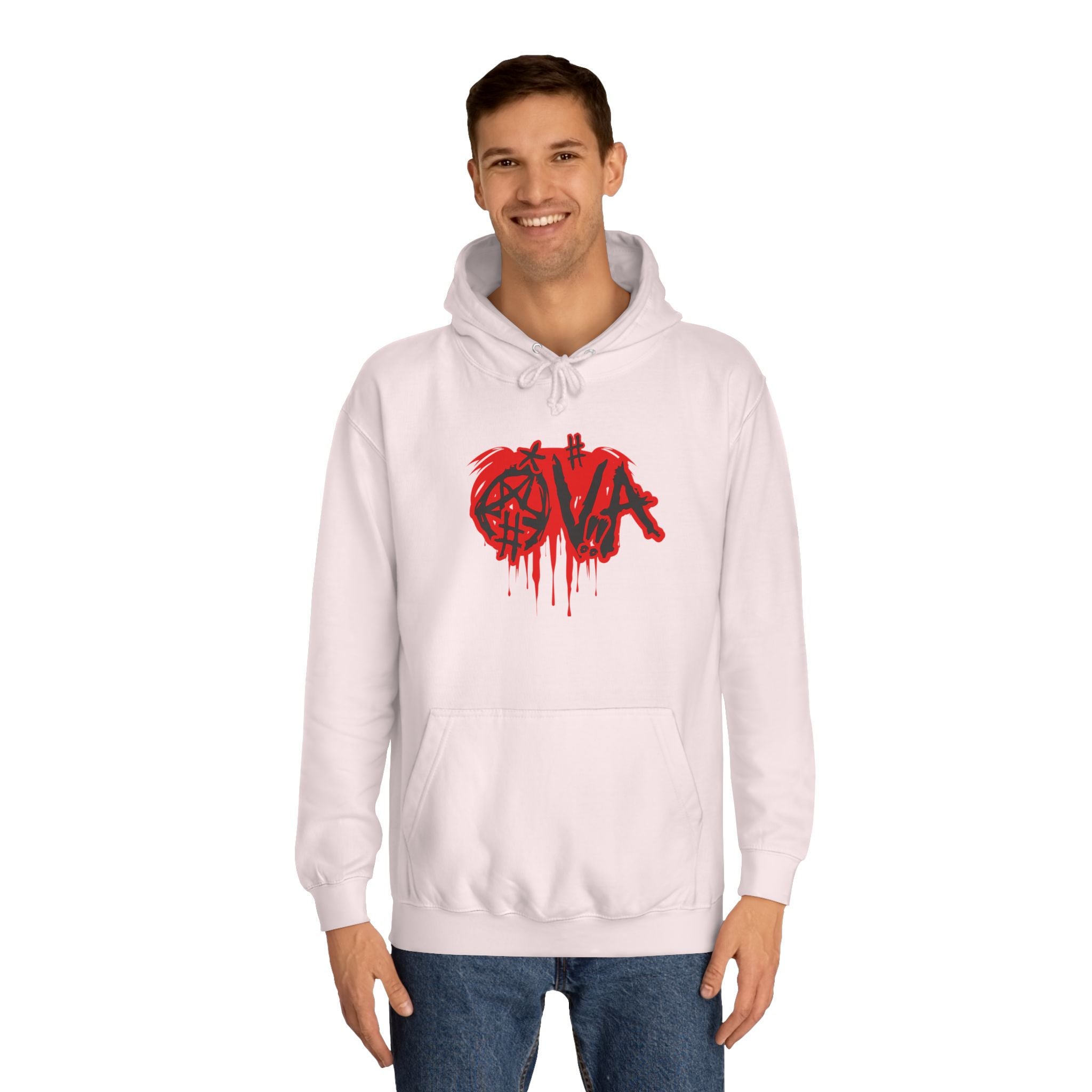 Edgy Unisex Hoodie with Graffiti-Style Print, Urban Streetwear, Apparel, Gift for any body, Casual Fashion