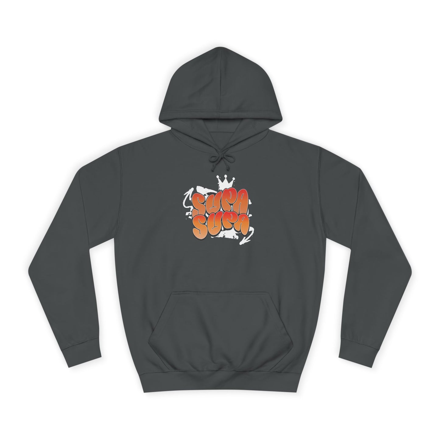Unisex Hoodie with Retro 'Supa Supa' Design