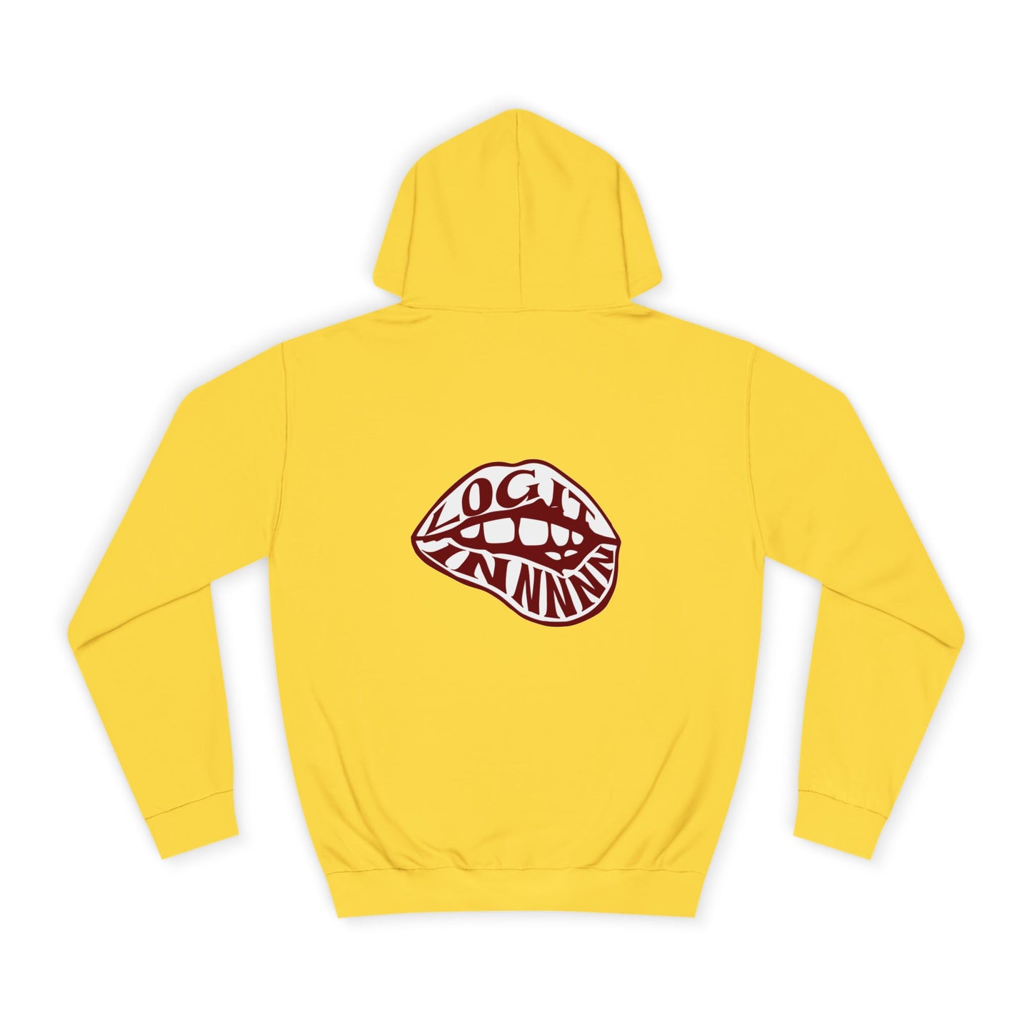 Trendy Unisex Hoodie with Bold Log it in Design, Stylish trendy Wear, Cozy Sweatshirt, Casual Outfit, Fun Gift