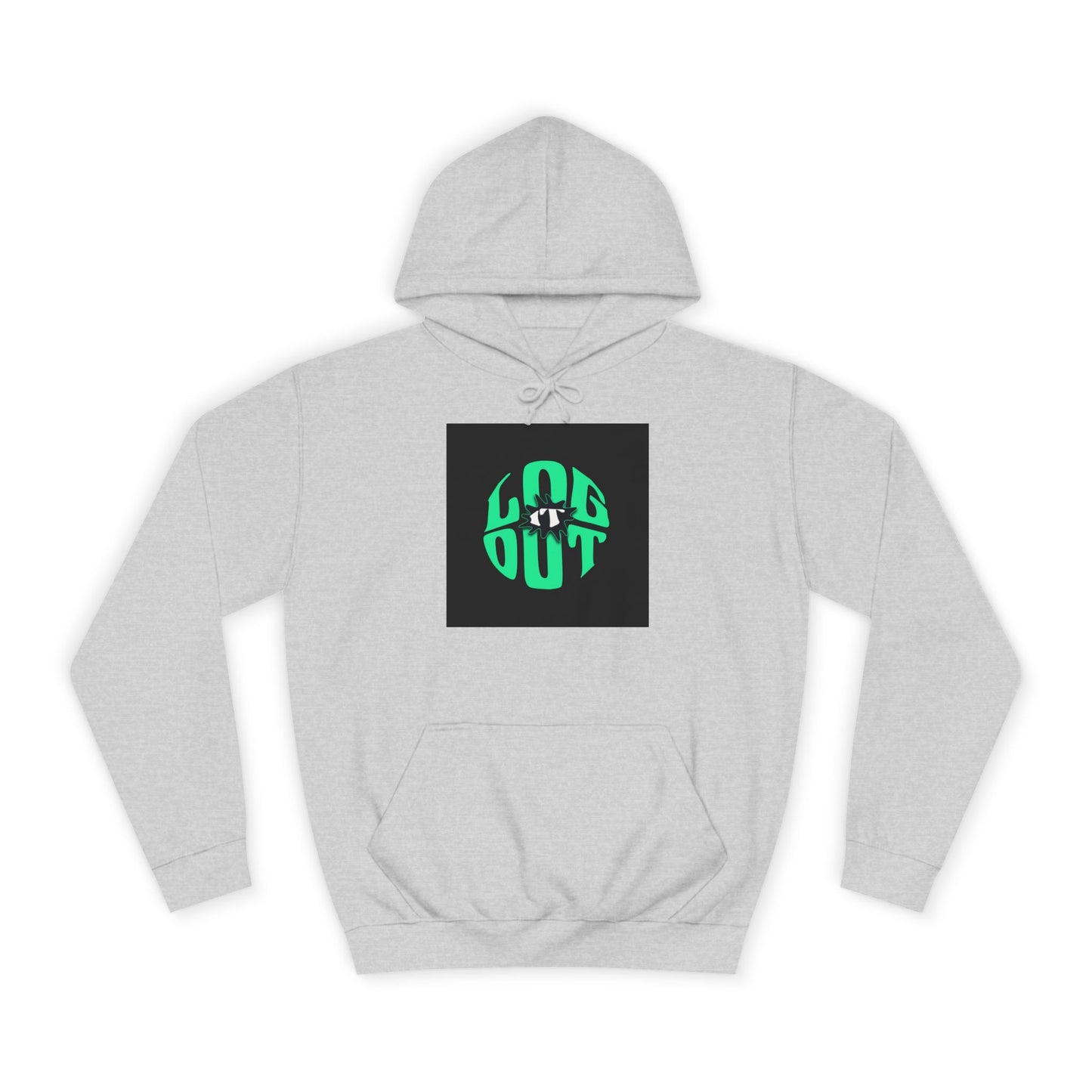 Unisex Hoodie with 'LOG IT OUT' Design, Casual Streetwear, Cool Gift, Cozy Lounge Wear, Perfect for Fall