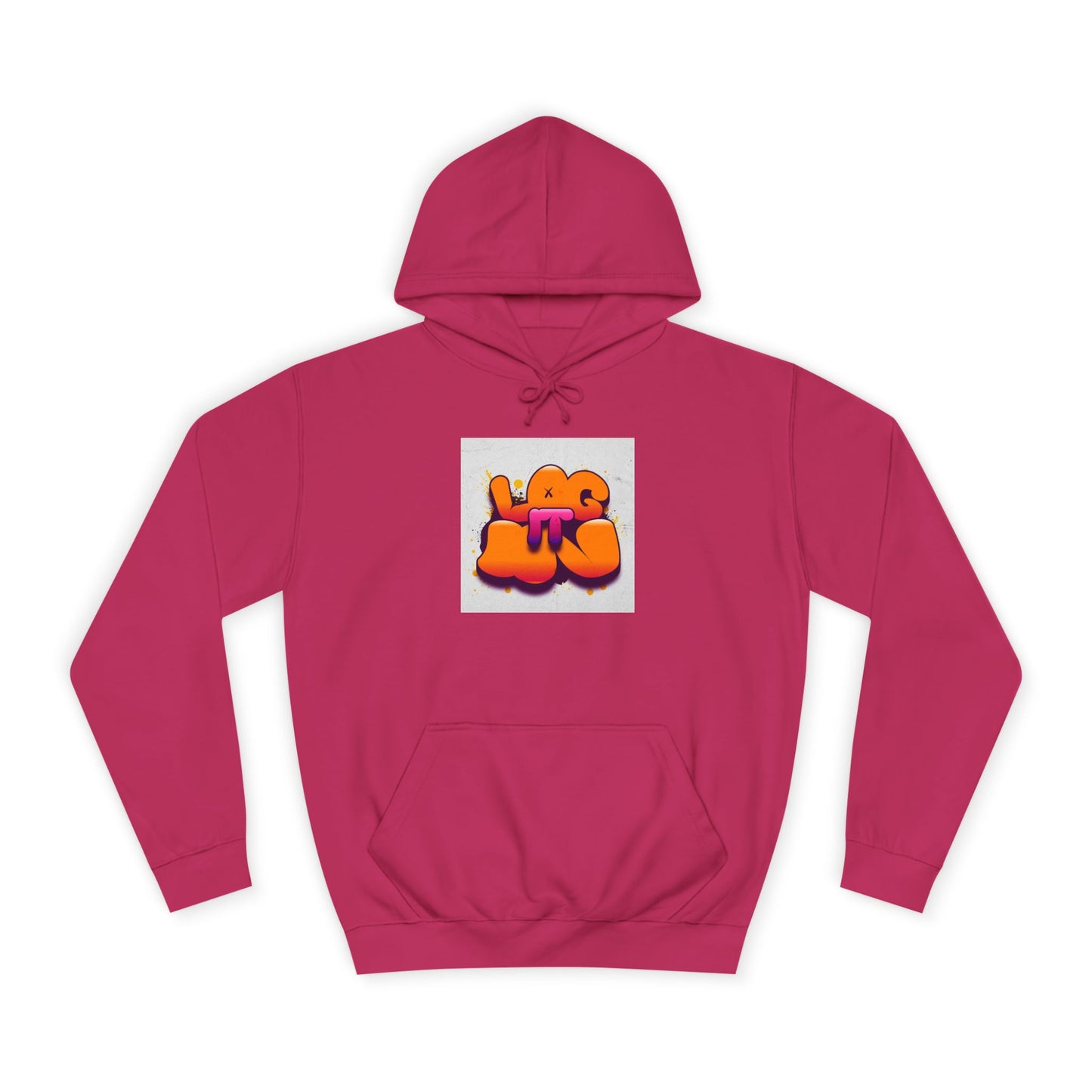Vibrant Graffiti Log it in Hoodie, Trendy Sweatshirt, Casual Streetwear, Unique Gift, Artsy Apparel
