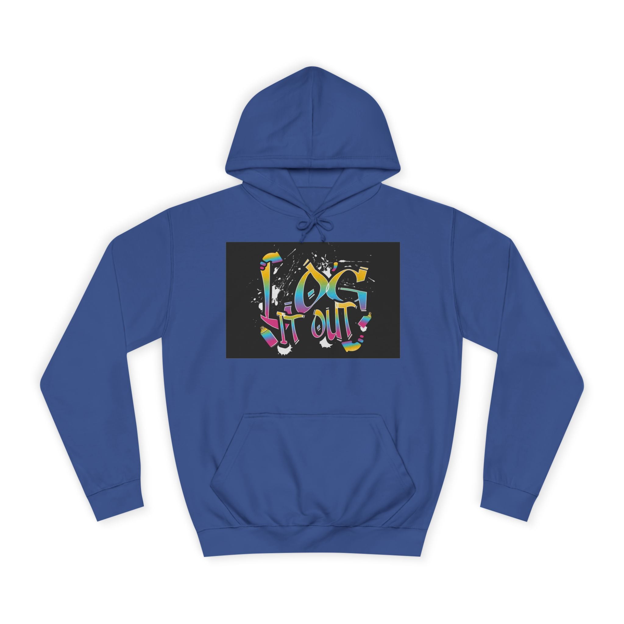 Colorful Unisex log it out Hoodie - Perfect for Students, Casual Wear, Gifts, Relaxed Style, trendy wear