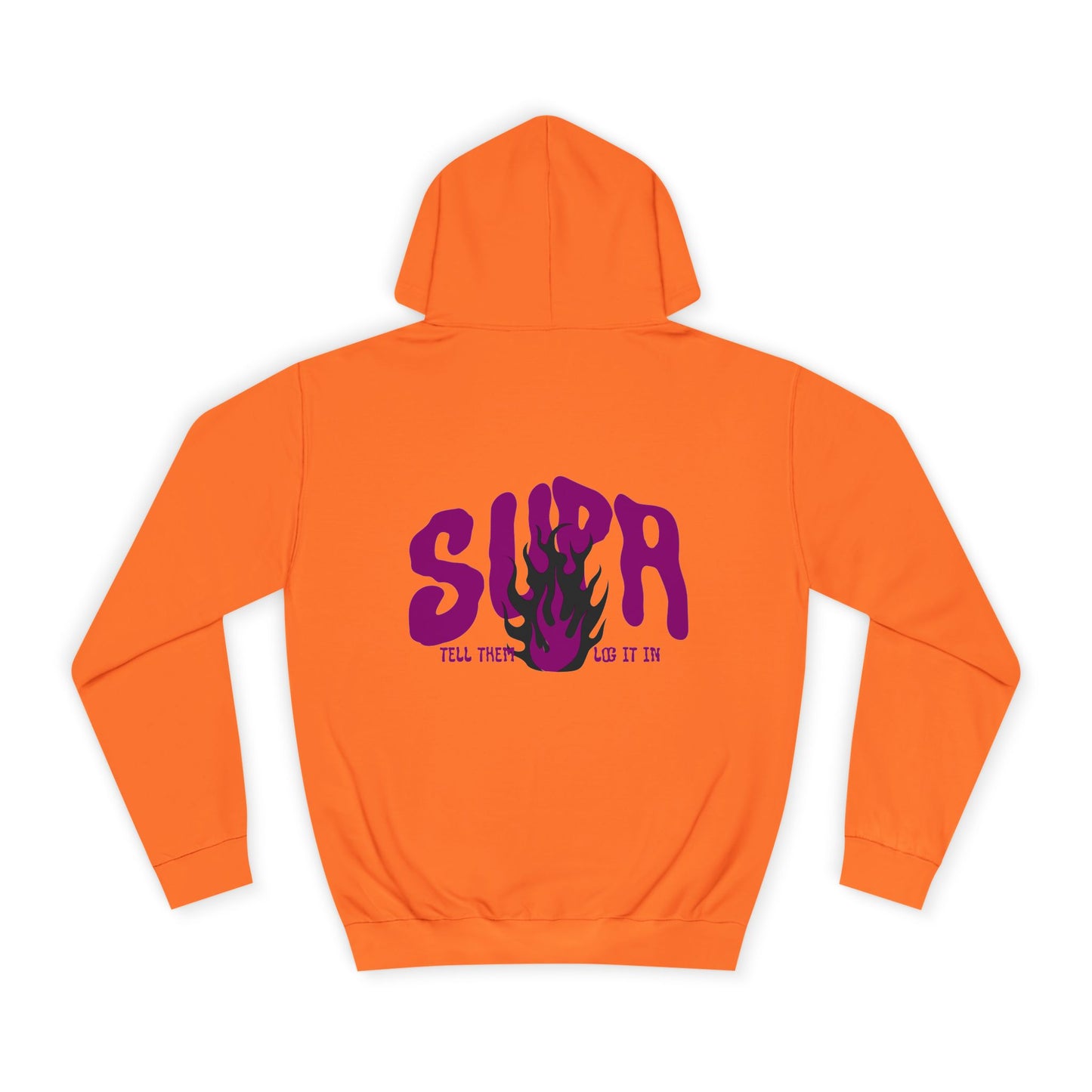 Trendy Unisex SUPA Hoodie with Unique Flame Design - Perfect for Any One, Casual Wear, Gifts, Streetwear, or Events