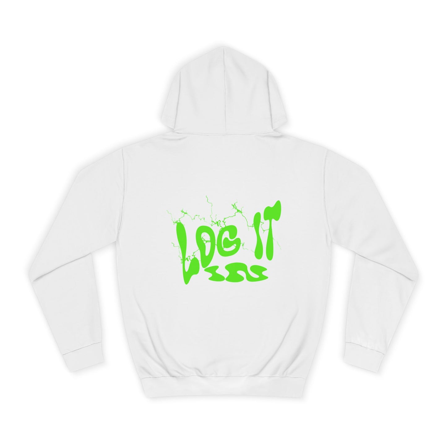 Unisex Hoodie with 'Log It in' Design, Cozy Casual Sweater for Trendy wear, Gift for Comfortable Everyday Wear