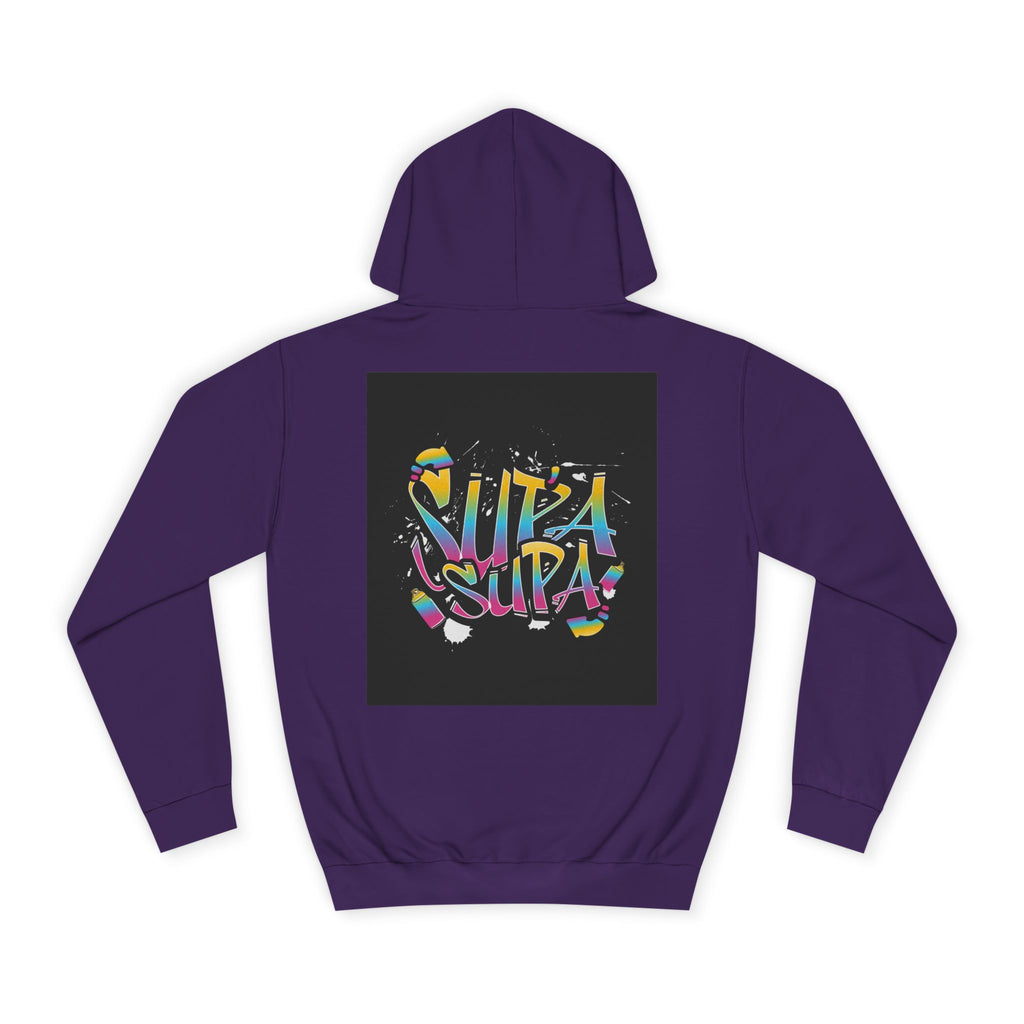 Colorful Unisex Supa Supa Hoodie, Casual Sweatshirt, Vibrant Apparel, Streetwear Hoodie