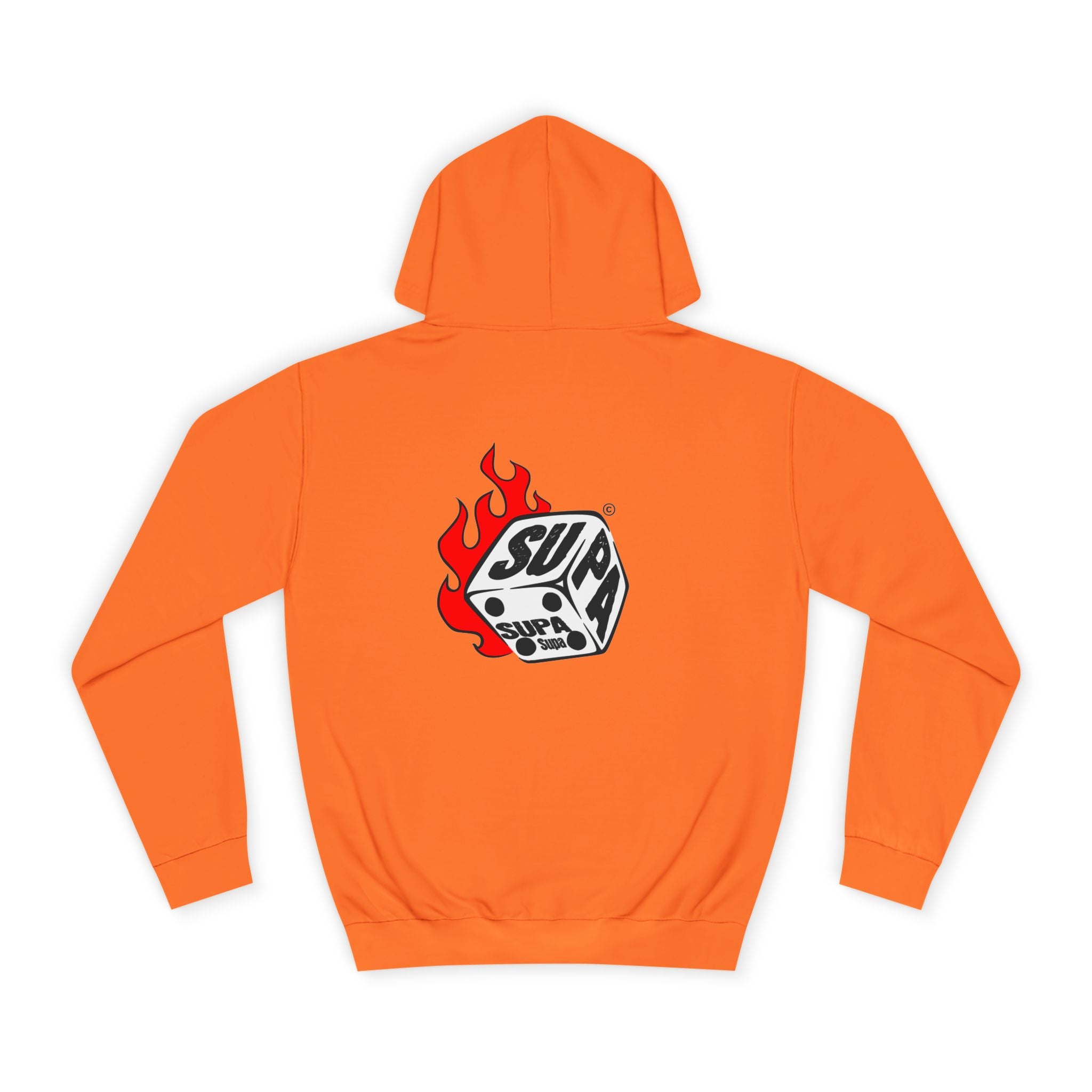 Cool Fire Graphic Unisex SUPA Hoodie, Apparel, Streetwear, Casual Wear, Unique Hooded Sweatshirt