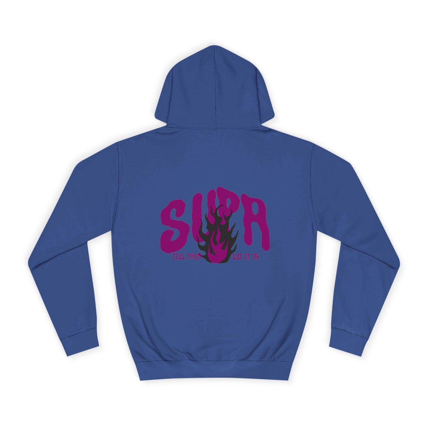 Trendy Unisex SUPA Hoodie with Unique Flame Design - Perfect for Any One, Casual Wear, Gifts, Streetwear, or Events