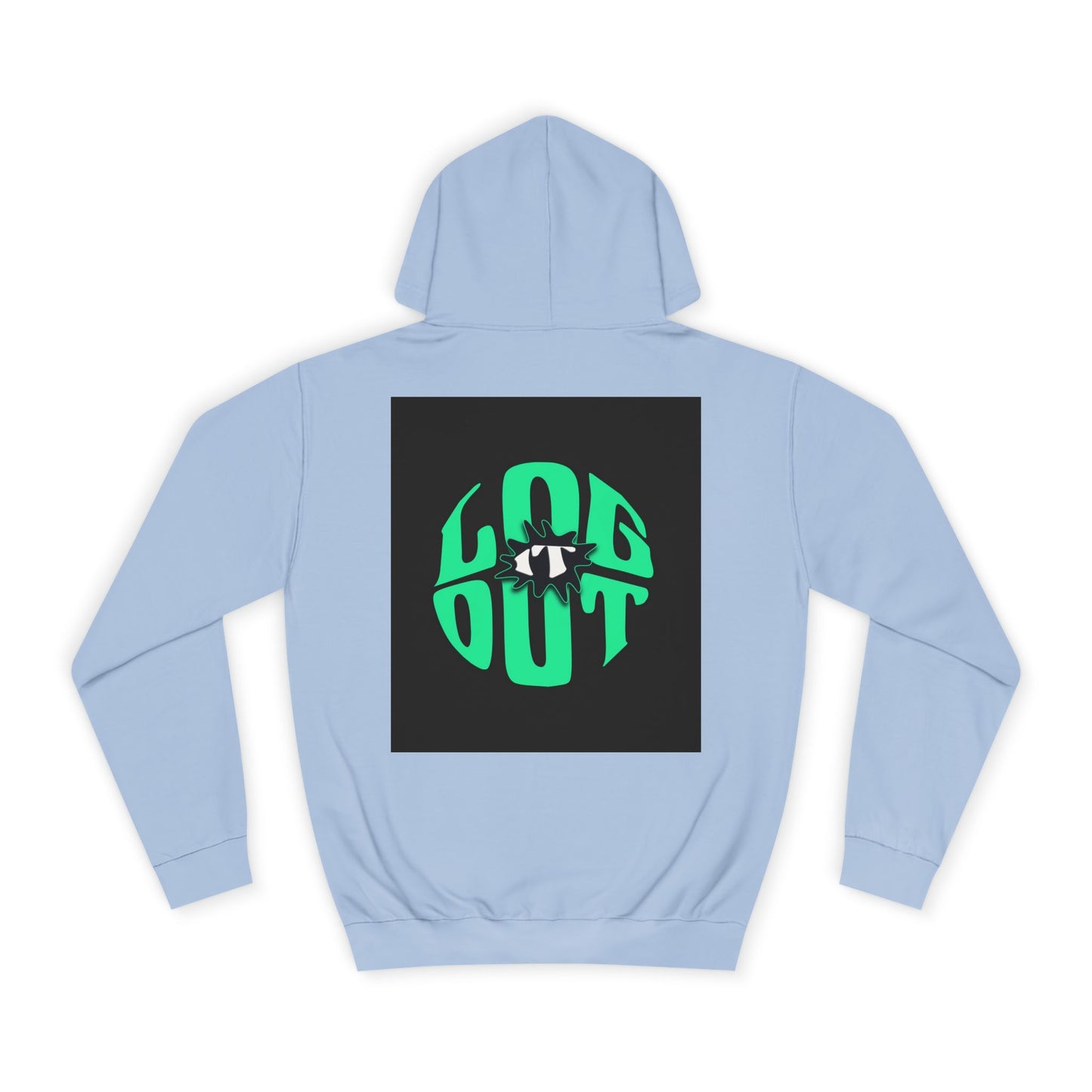 Unisex Hoodie with 'LOG IT OUT' Design, Casual Streetwear, Cool Gift, Cozy Lounge Wear, Perfect for Fall