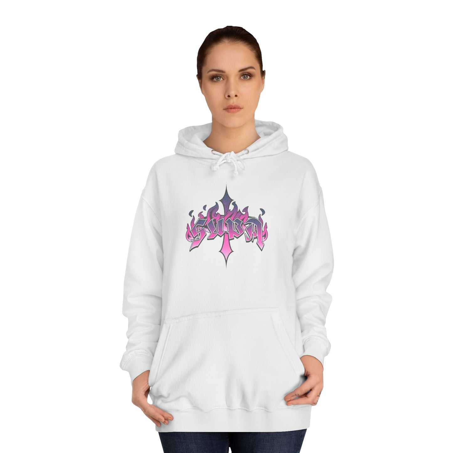 Trendy Unisex Supa Hoodie with Bold Graphic Design