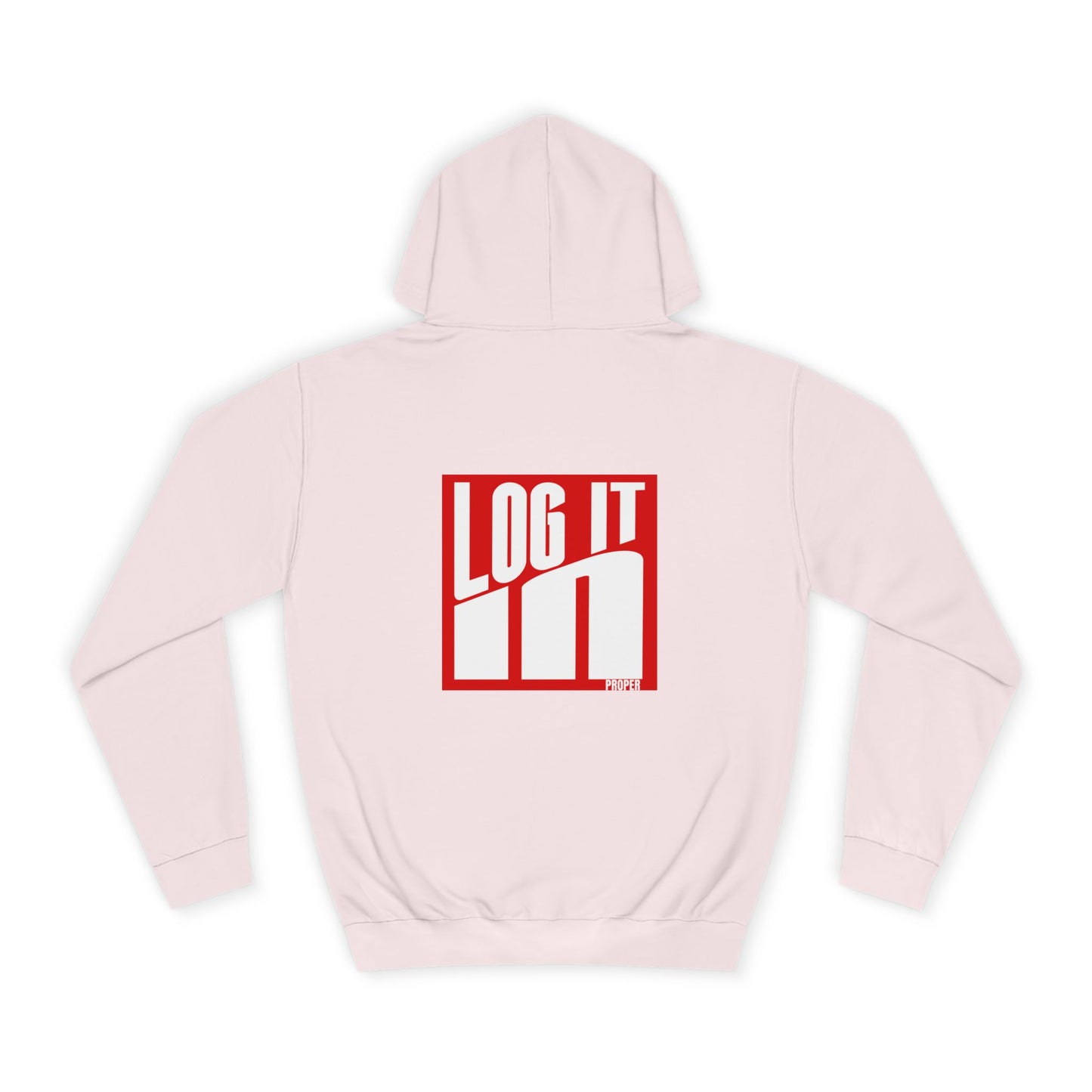 Unisex Log it in Hoodie - Trendy Campus Style, Casual Wear, Cozy Gift, Comfortable Lounge Hoodie, Essentials