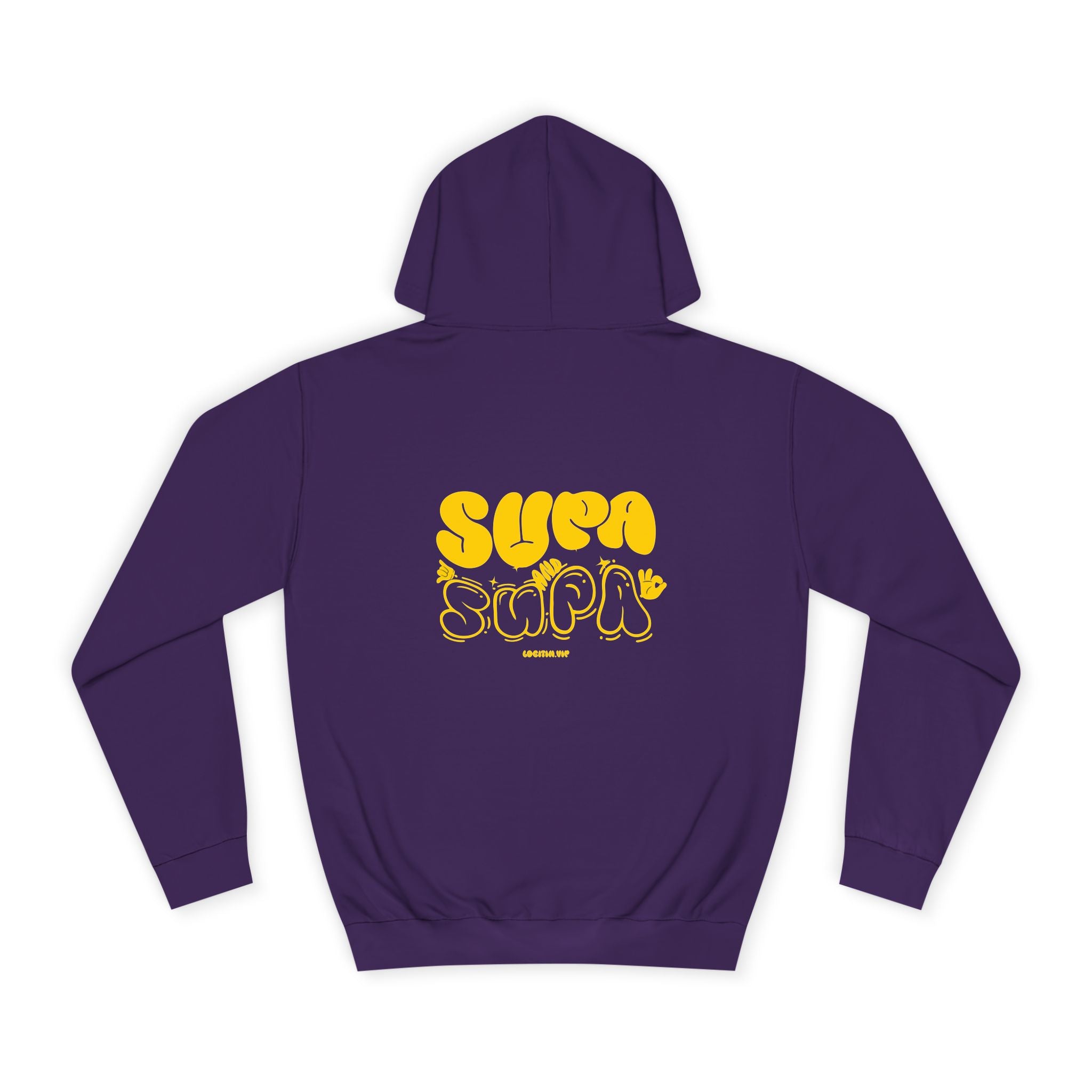 Cheerful Unisex Supa Supa Hoodie - Cozy Streetwear, Campus Style, Trendy Gift, Relaxed Fit, Perfect for Every day