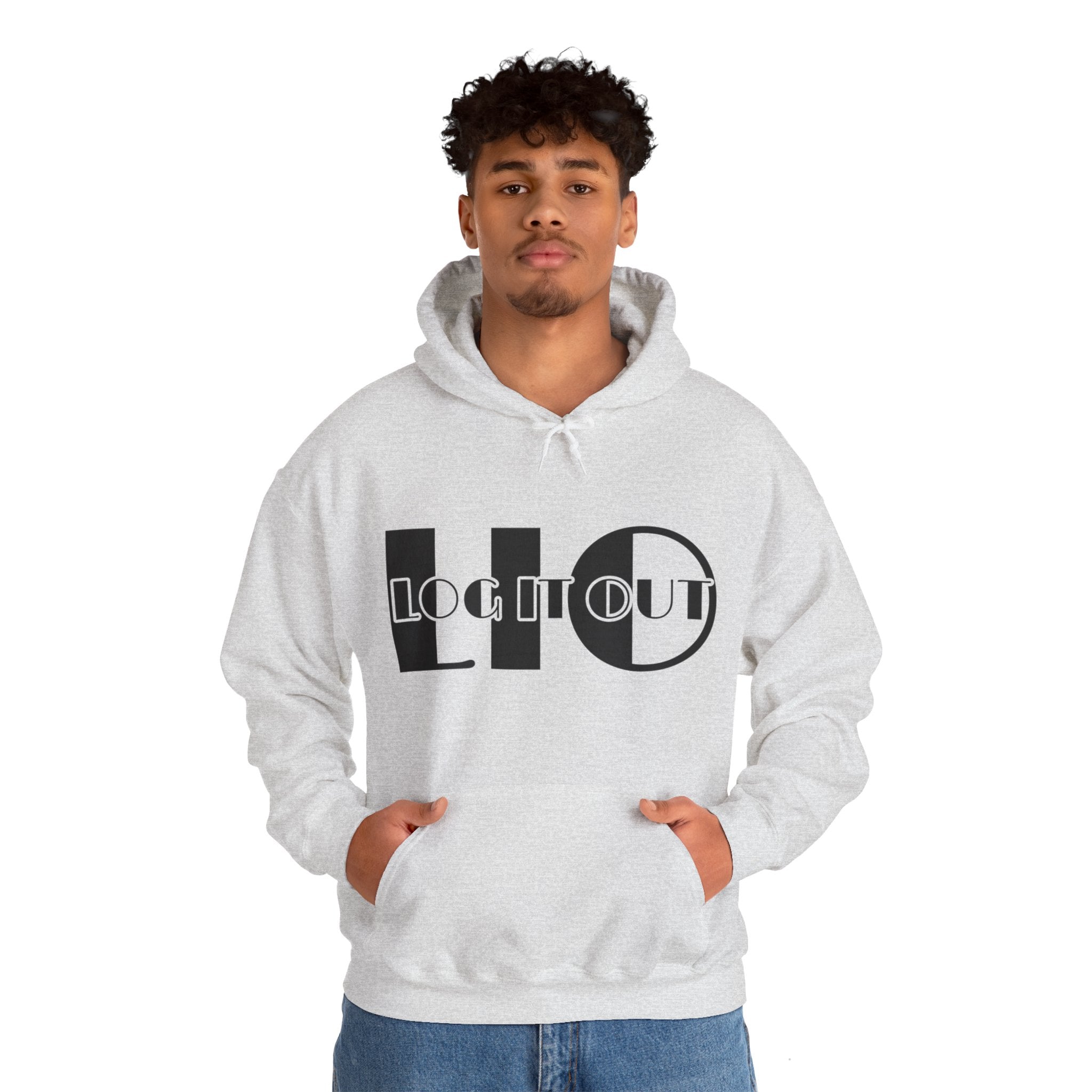 Log it out Unisex Heavy Blend™ Hooded Sweatshirt