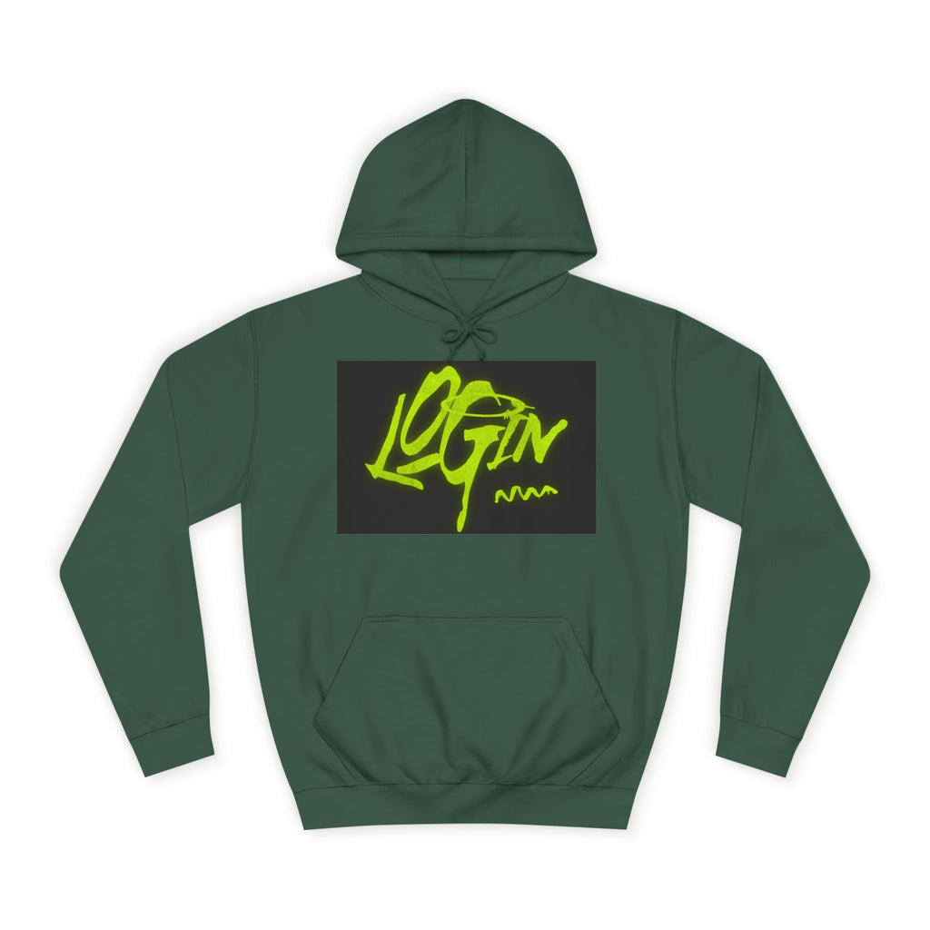 Trendy Unisex Hoodie - 'LOGIN' Graphic Design