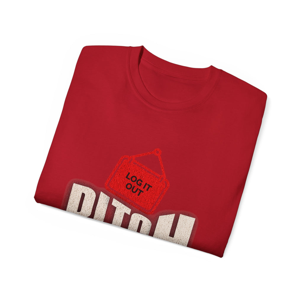 Graphic Tee —  (Log It Out)" Vintage Sign Shirt