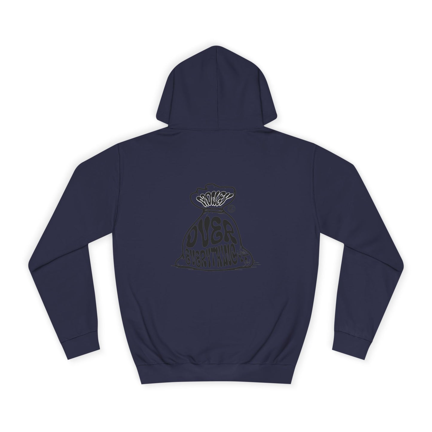 Unisex Money Over Every thing Hoodie with Graphic, Cozy Casual Wear, Perfect Gift, Trendy Hooded Sweatshirt