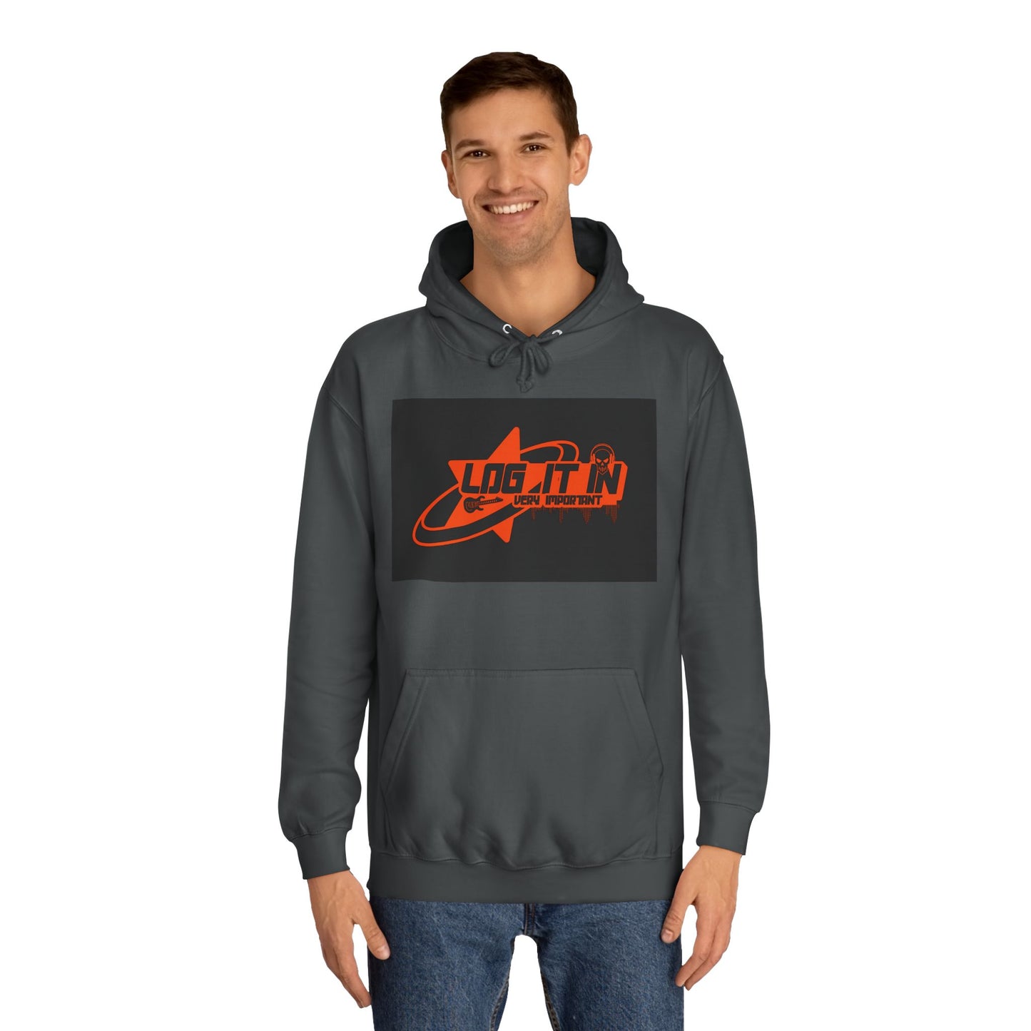 Unisex Log it in Hoodie, Casual trendy Wear, Gift, Graphic Hoodie, perfect fit Hoodie