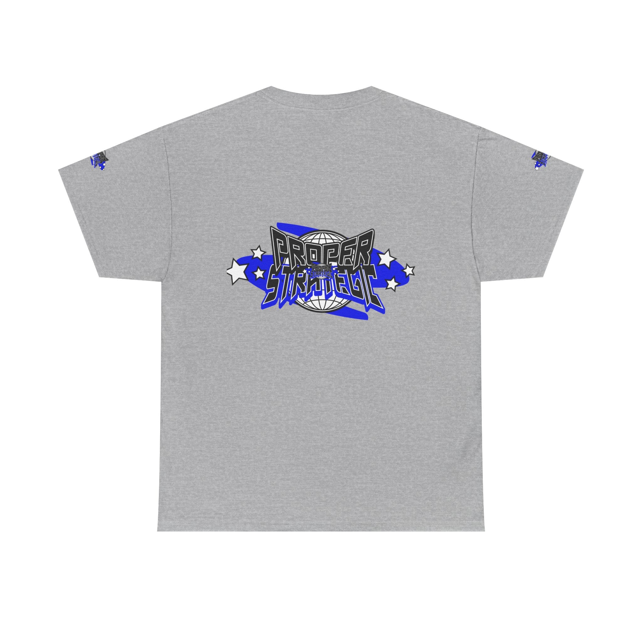 Proper 'Strategic' Graphic Tee — Retro Blue Streetwear T‑Shirt