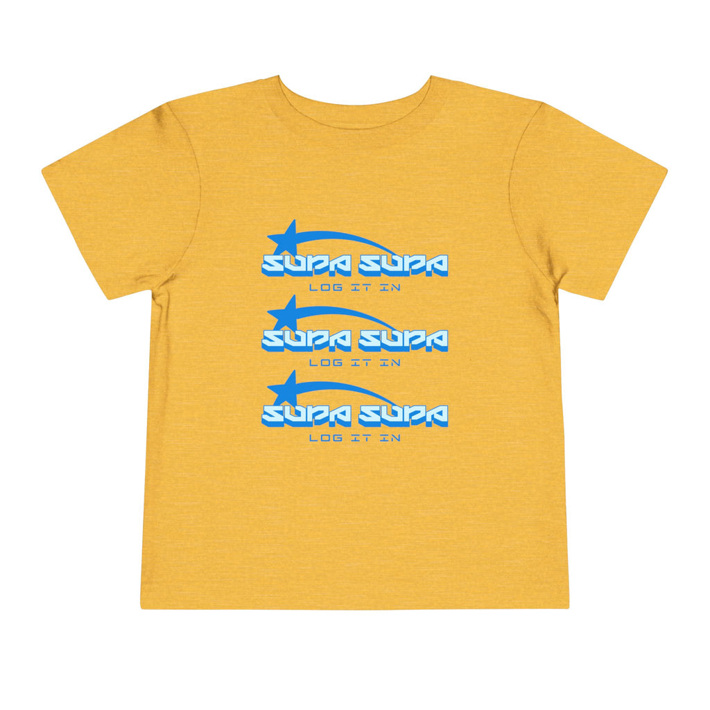 Toddler Tee — Blue Star 'Supa Supa' Graphic Shirt
