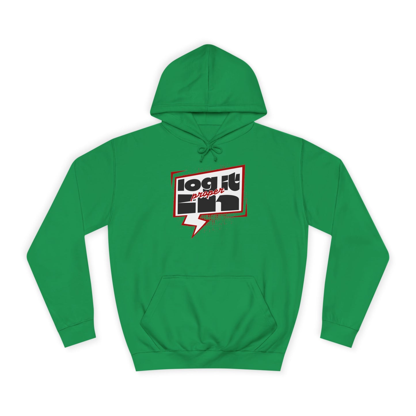 Unisex Log it in Hoodie - Casual Streetwear, College Apparel, Gift, Comfortable Hoodie, Unique Graphic Sweatshirt