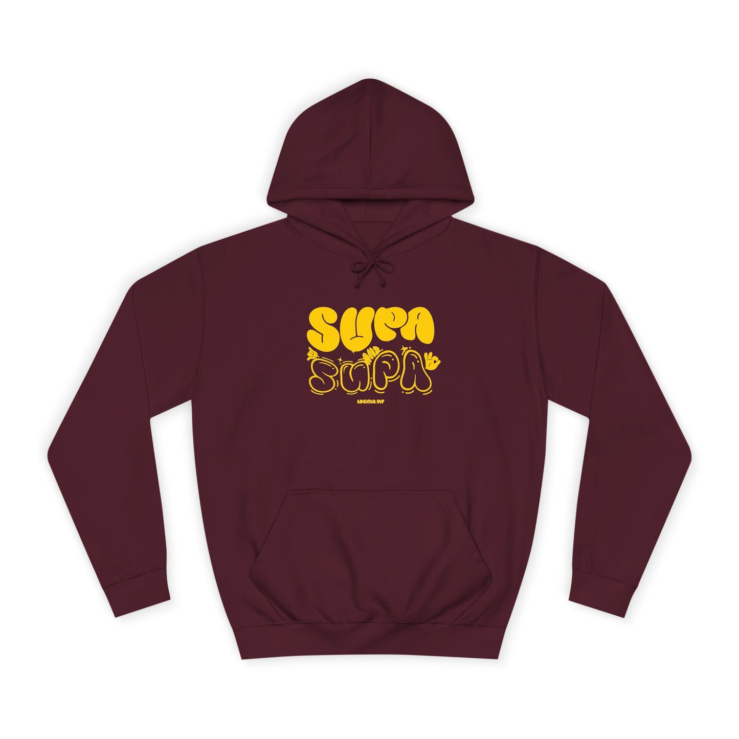 Cheerful Unisex Supa Supa Hoodie - Cozy Streetwear, Campus Style, Trendy Gift, Relaxed Fit, Perfect for Every day