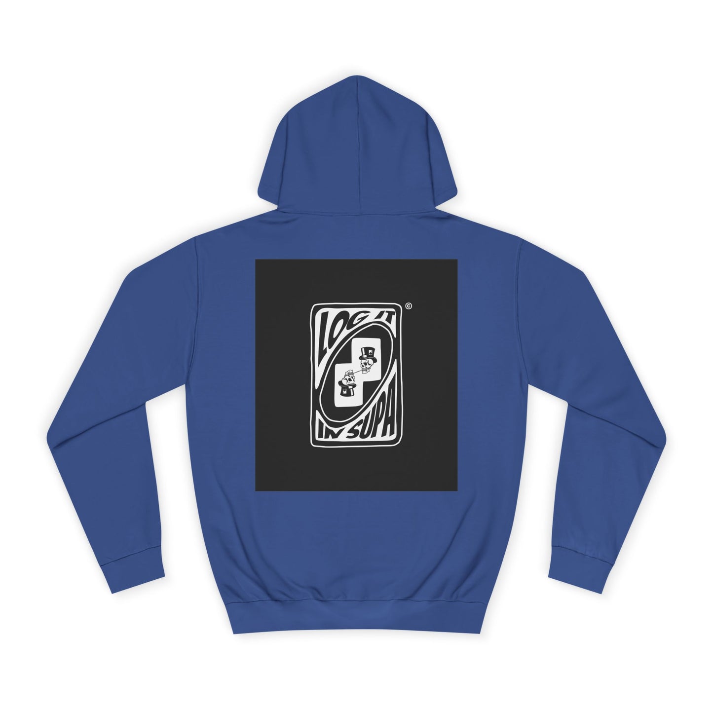 Unisex Log it in Hoodie with Unique Graphic Design, Ideal for Custom Wear, Gifts for Graduates, Cool Streetwear