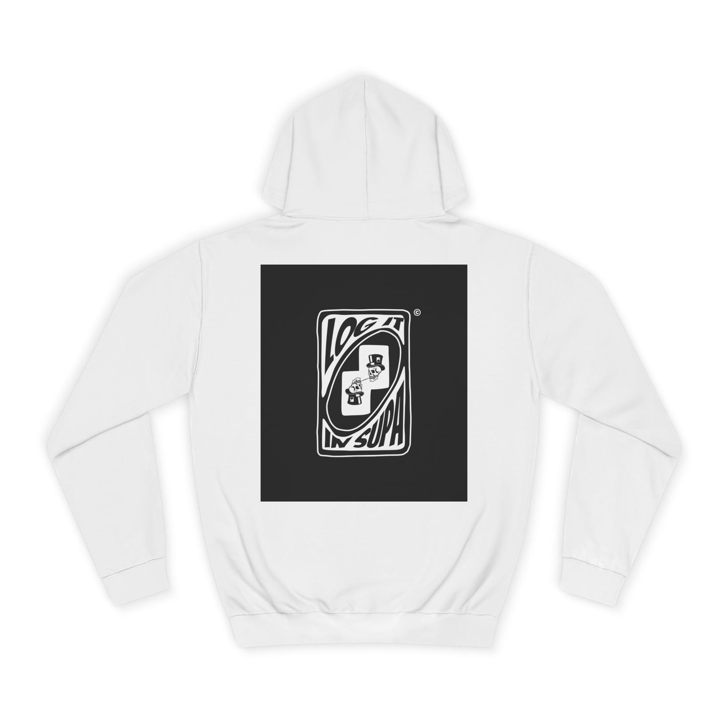 Unisex Log it in Hoodie with Unique Graphic Design, Ideal for Custom Wear, Gifts for Graduates, Cool Streetwear