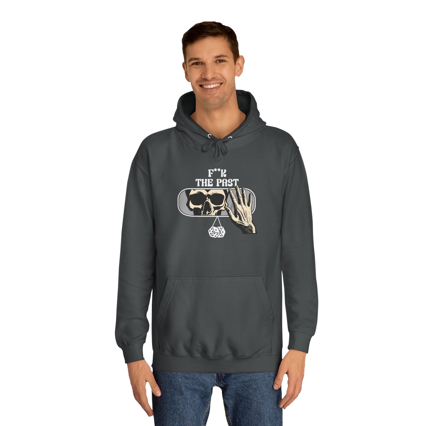 Unisex Hoodie with Bold Message - "F*k The Past" - Casual Wear, Gifts for Graduates, Unique Streetwear, Motivational Apparel