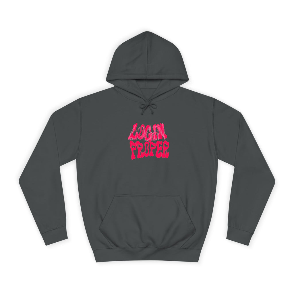 Trendy Unisex Hoodie - 'LOGIN PROPER' Graphic Sweatshirt for, Casual Wear, Gifts' Events, Street Style
